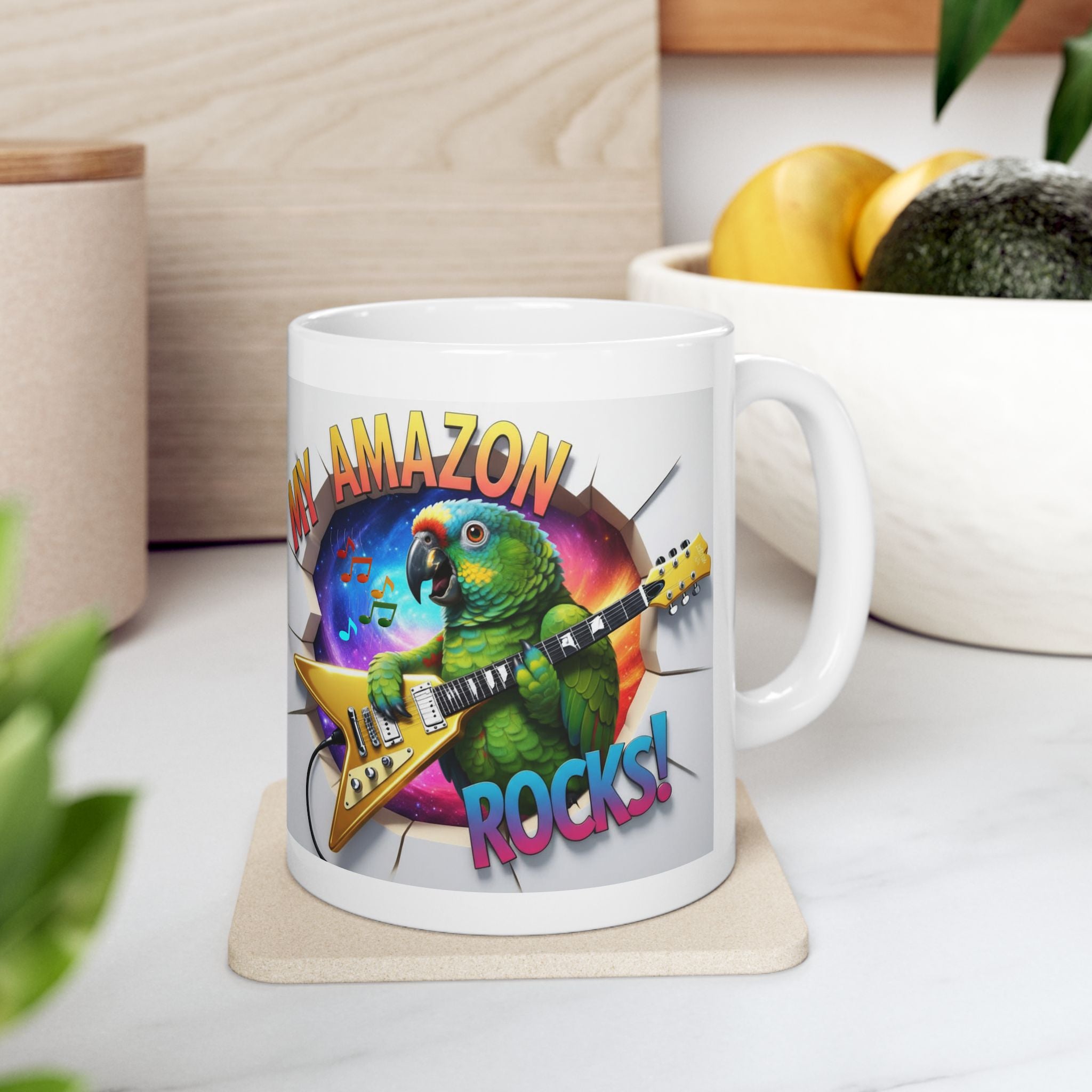 My Amazon Rocks Guitar Mug