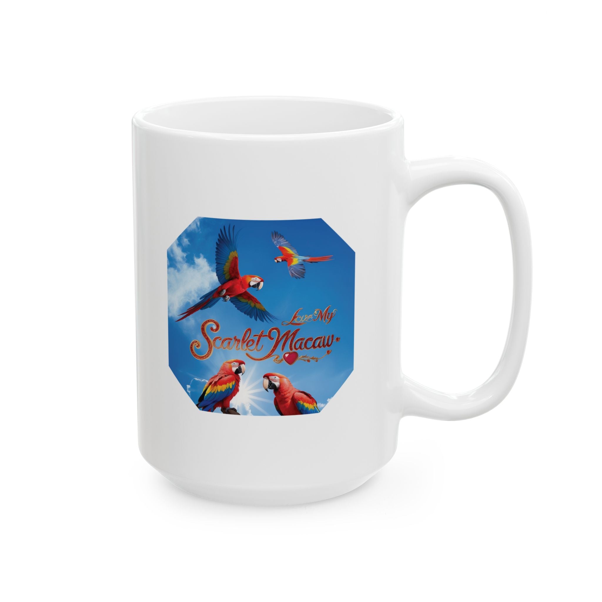 Love My Scarlet Macaw Sky Mug