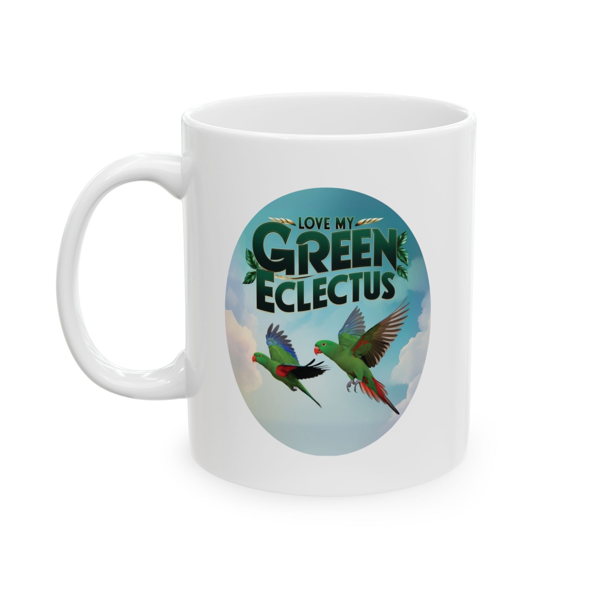Love My Green Eclectus Mug