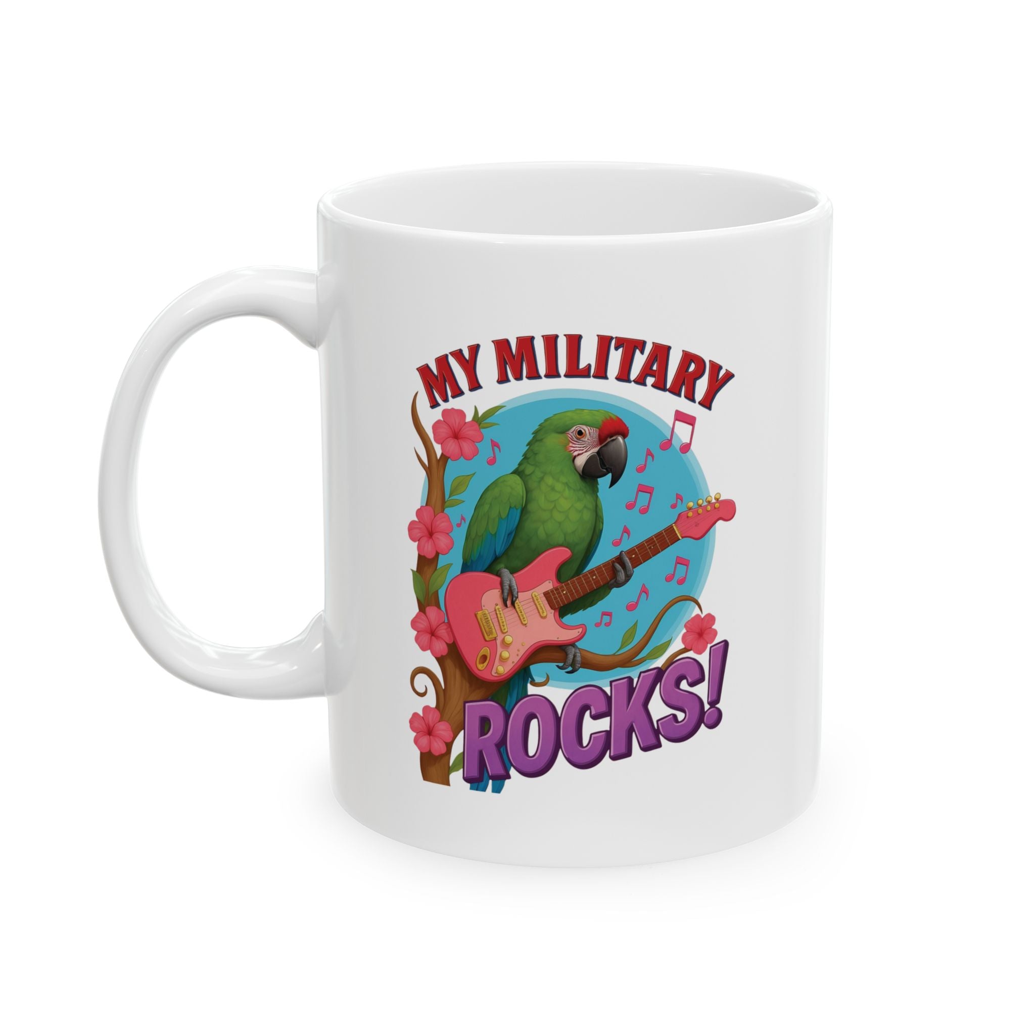 My Green Military Rocks Music Mug