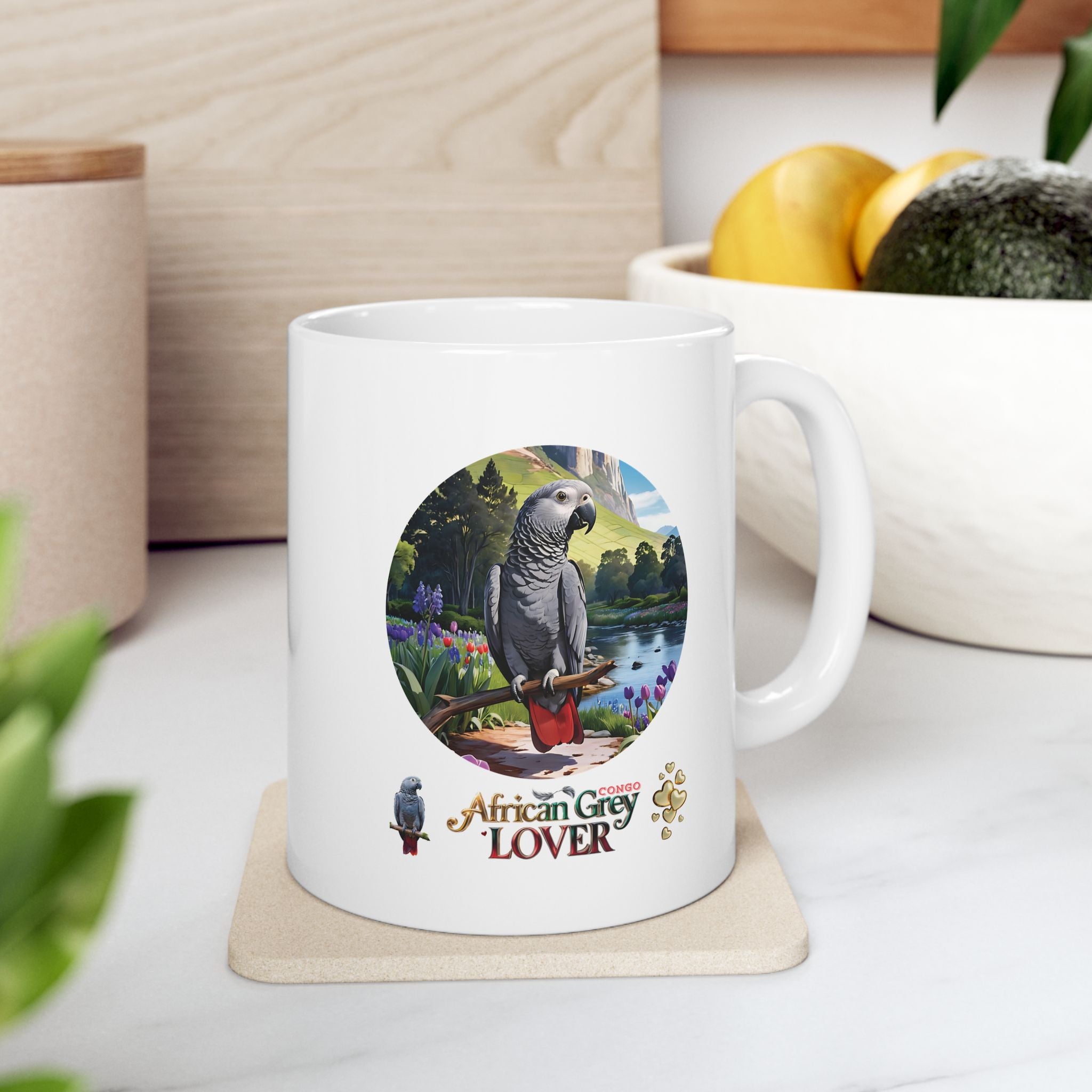 African Grey Lover Ceramic Mug