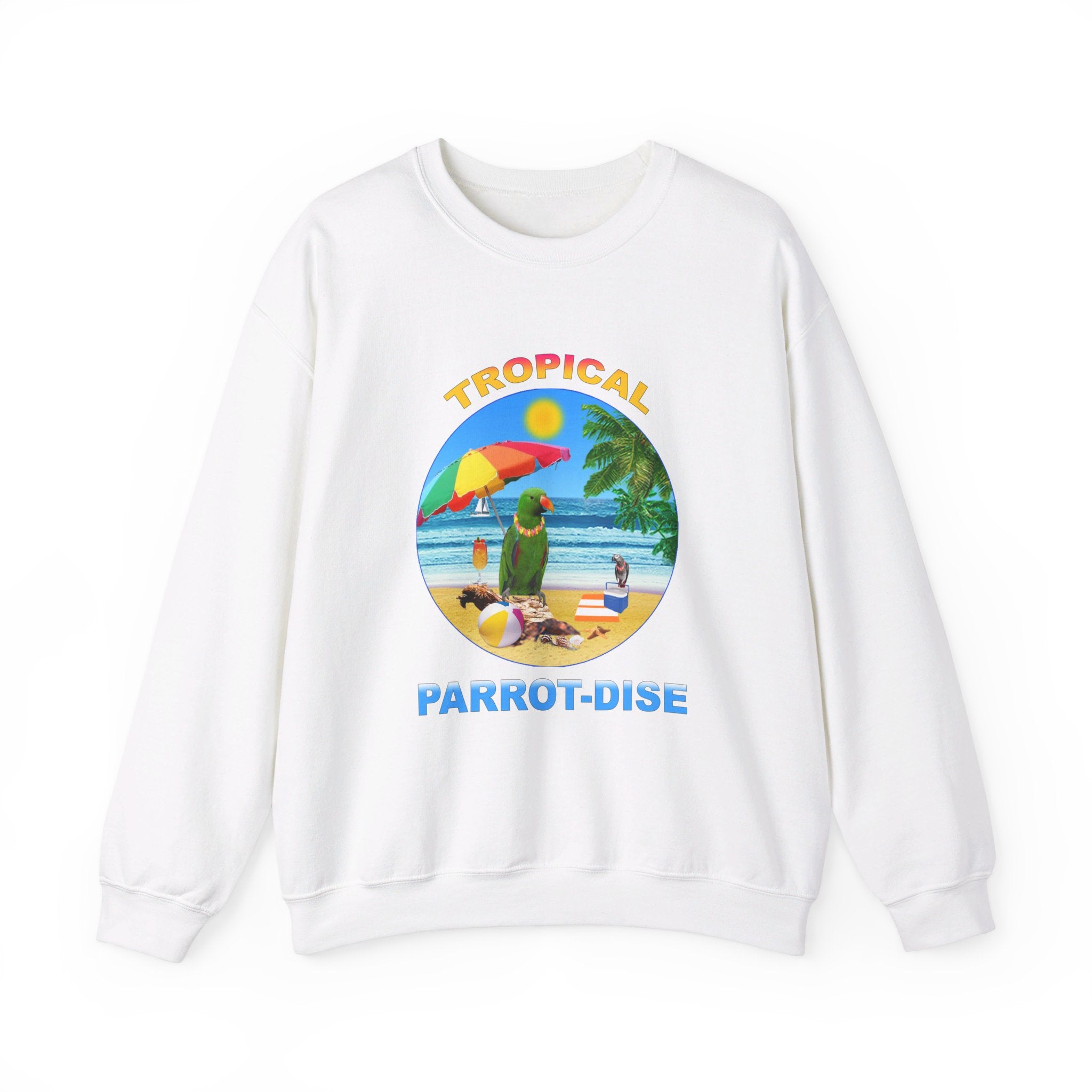 Tropical Parrot-Dise Green Eclectus Sweatshirt