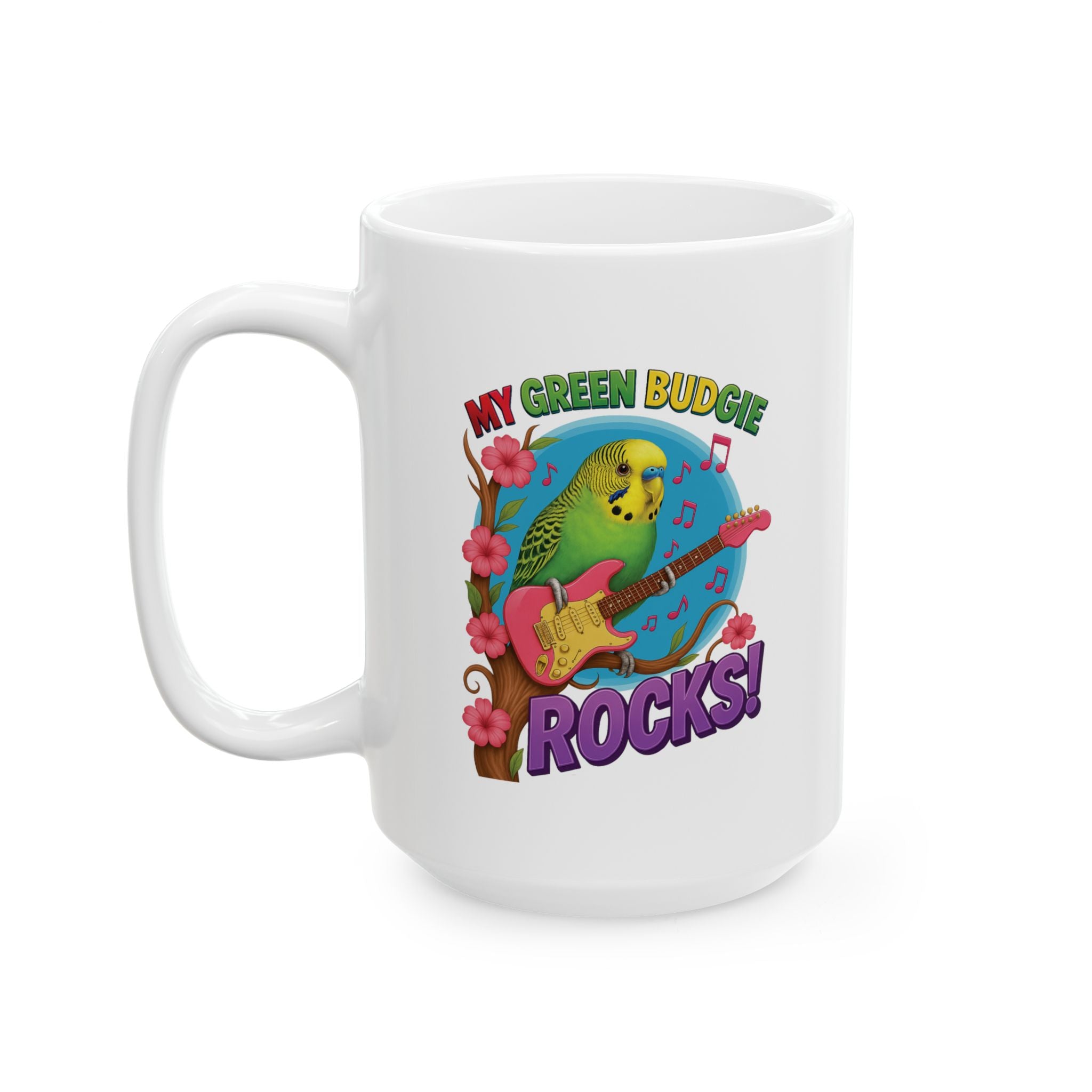 My Green Budgie Rocks Mug