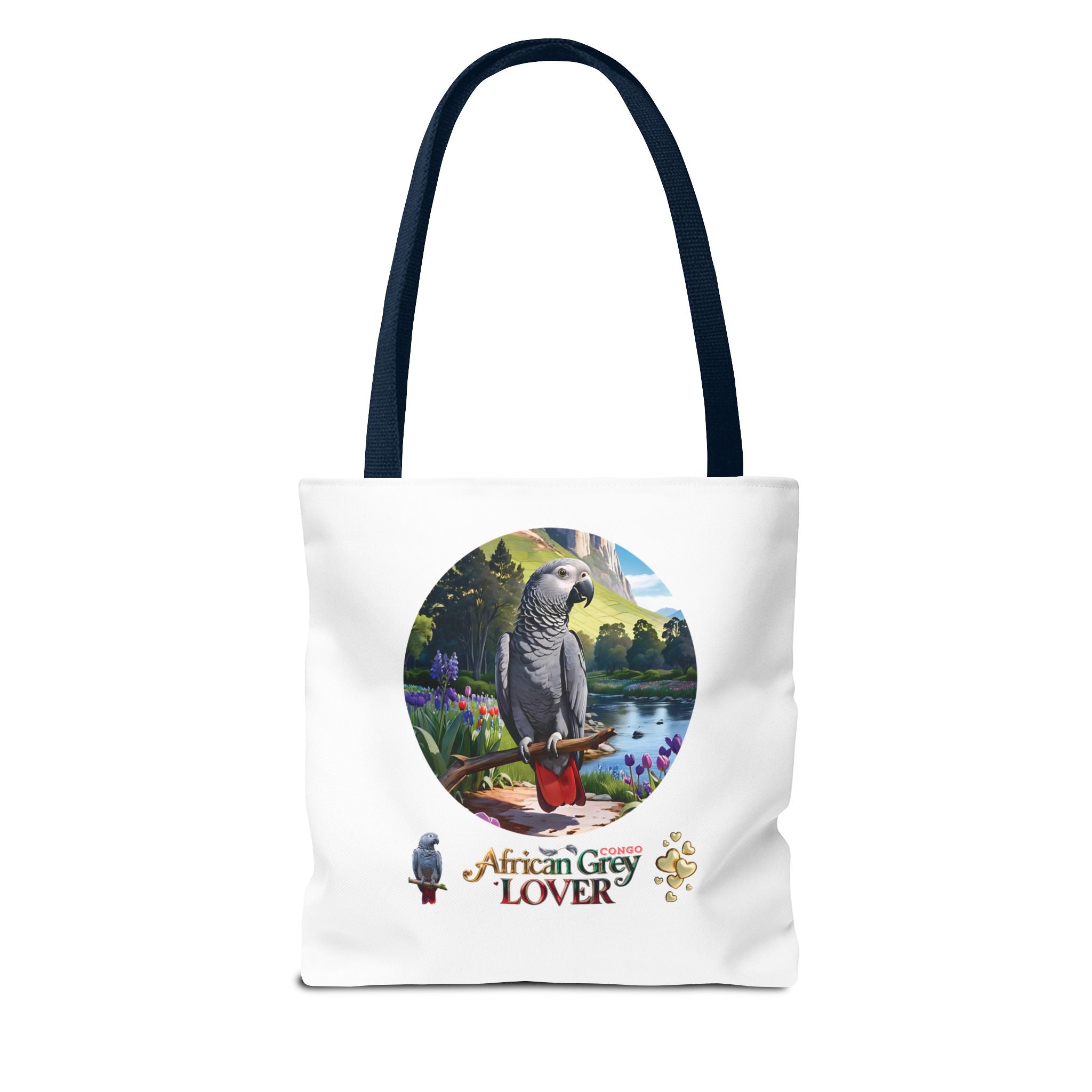 Tote Bag With African Grey Lover Design