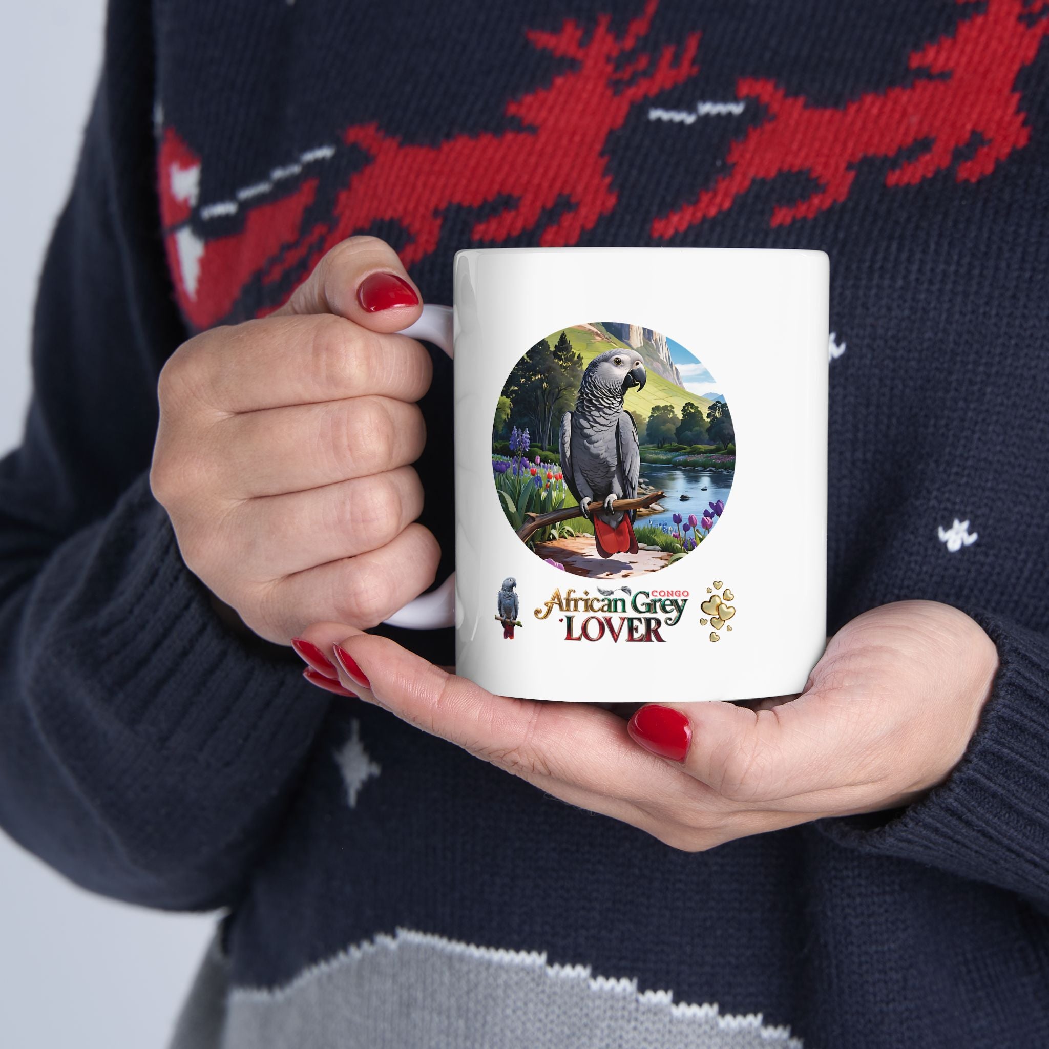 African Grey Lover Ceramic Mug