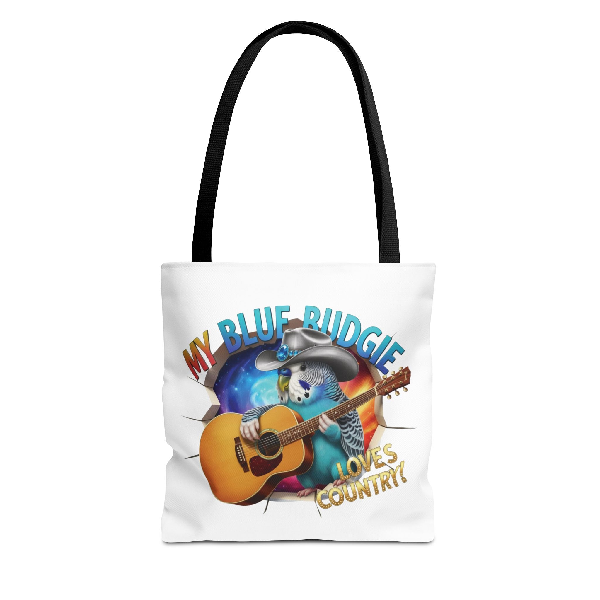 Blue Budgie Loves Country Tote Bag