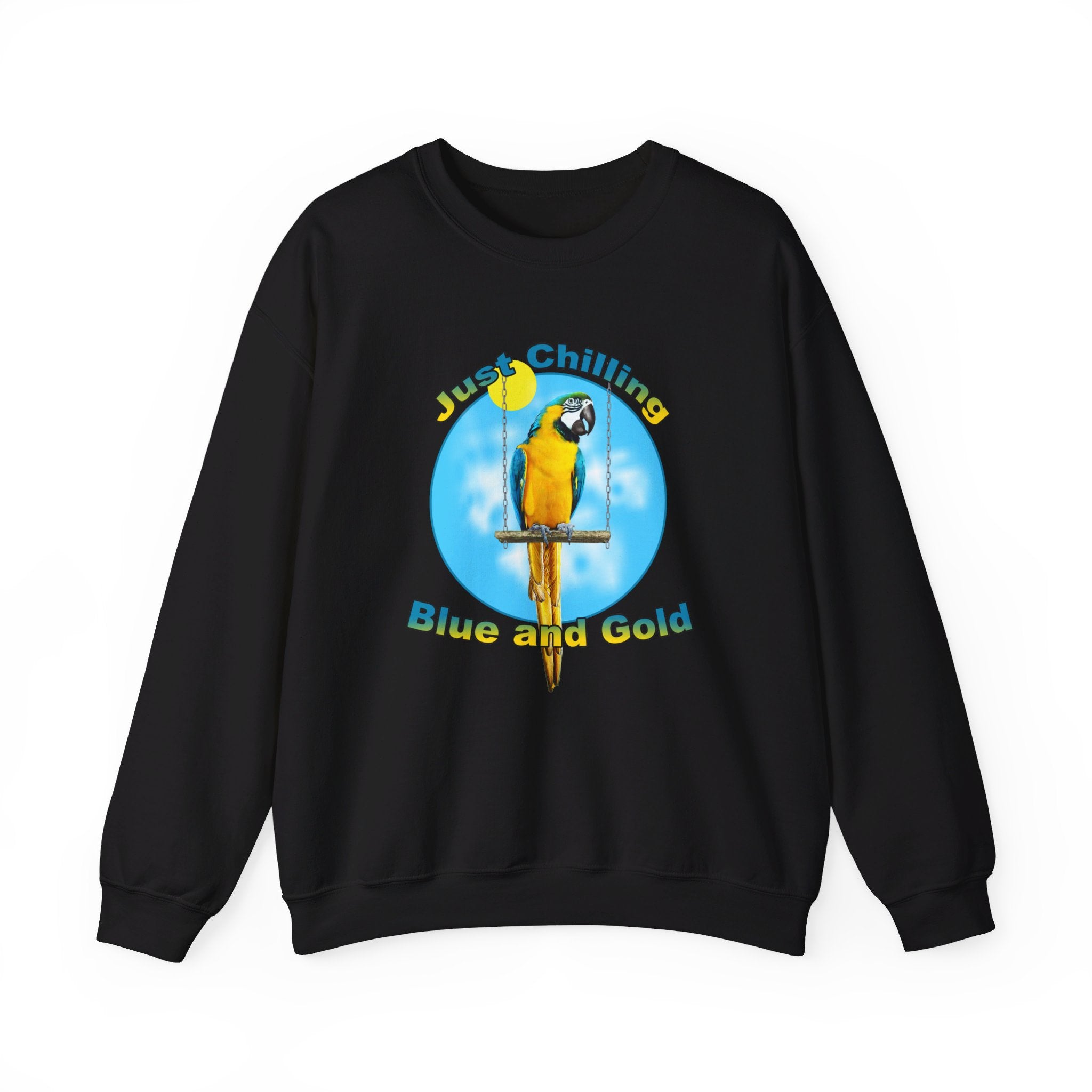 Just Chilling Swing Blue And Gold Sweatshirt