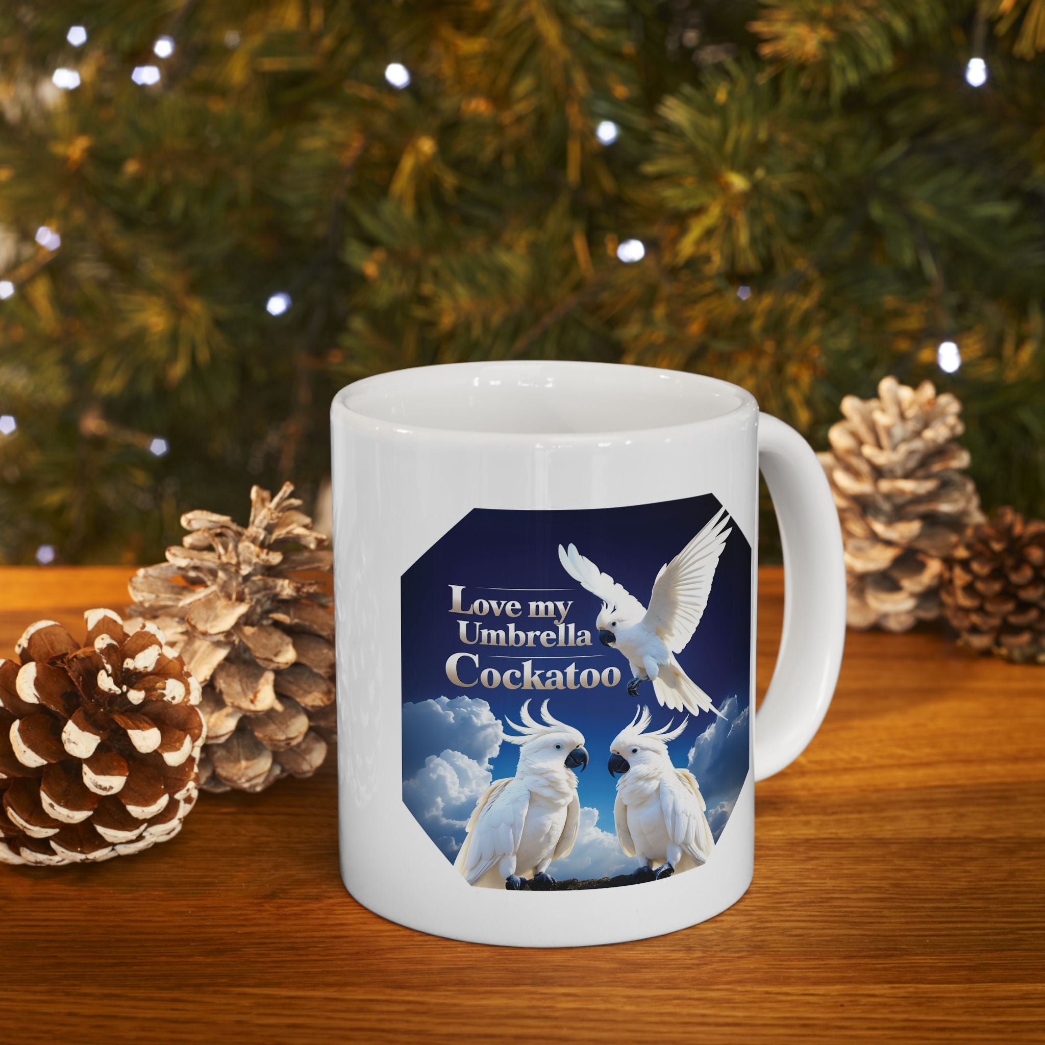 Love My Umbrella Cockatoo Mug
