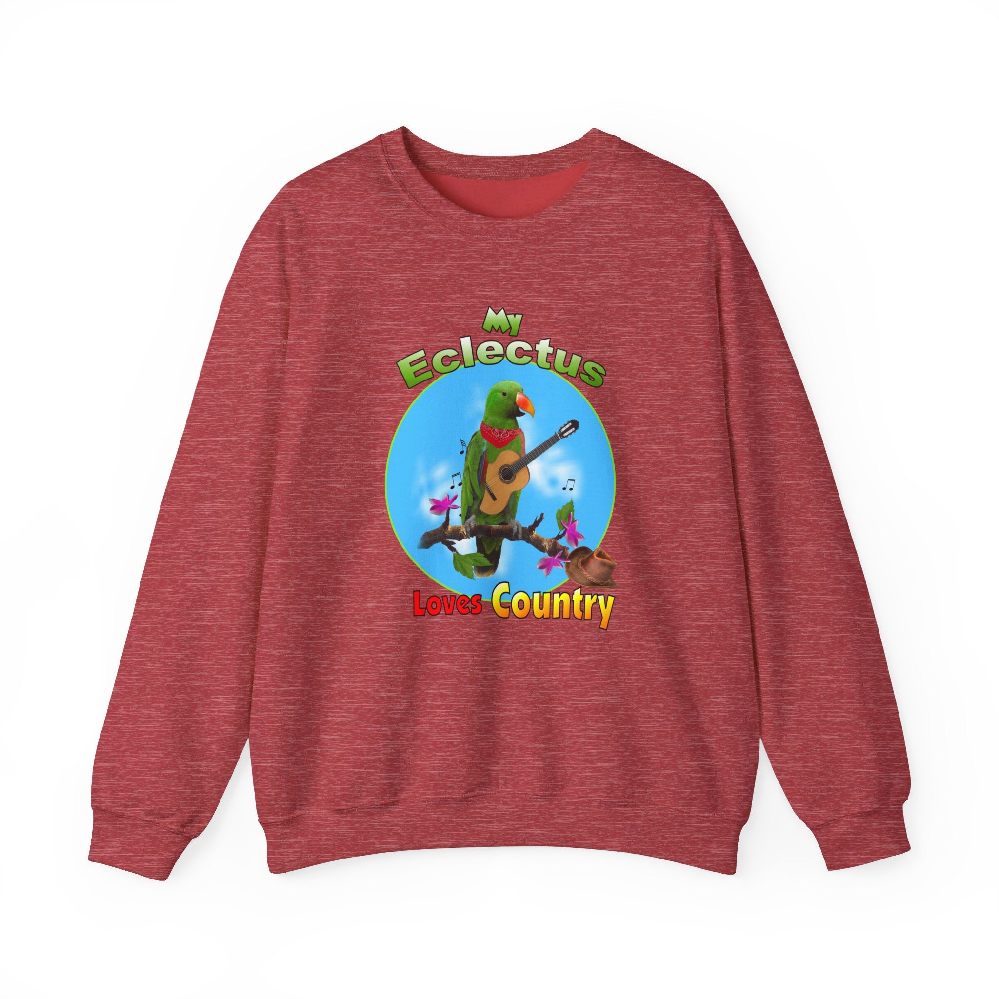 My Green Eclectus Loves Country Sweatshirt