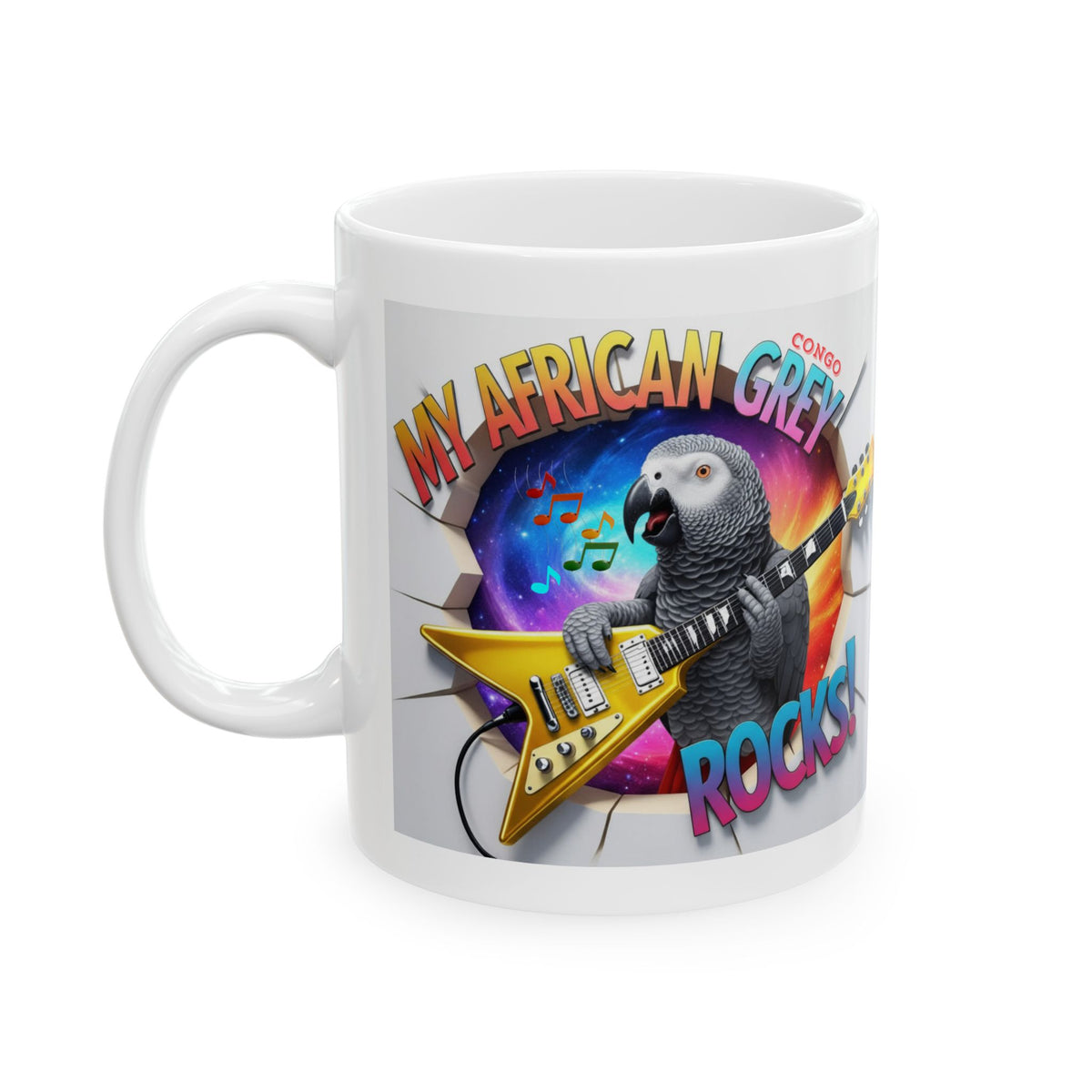 My African Grey Congo Rocks Mug
