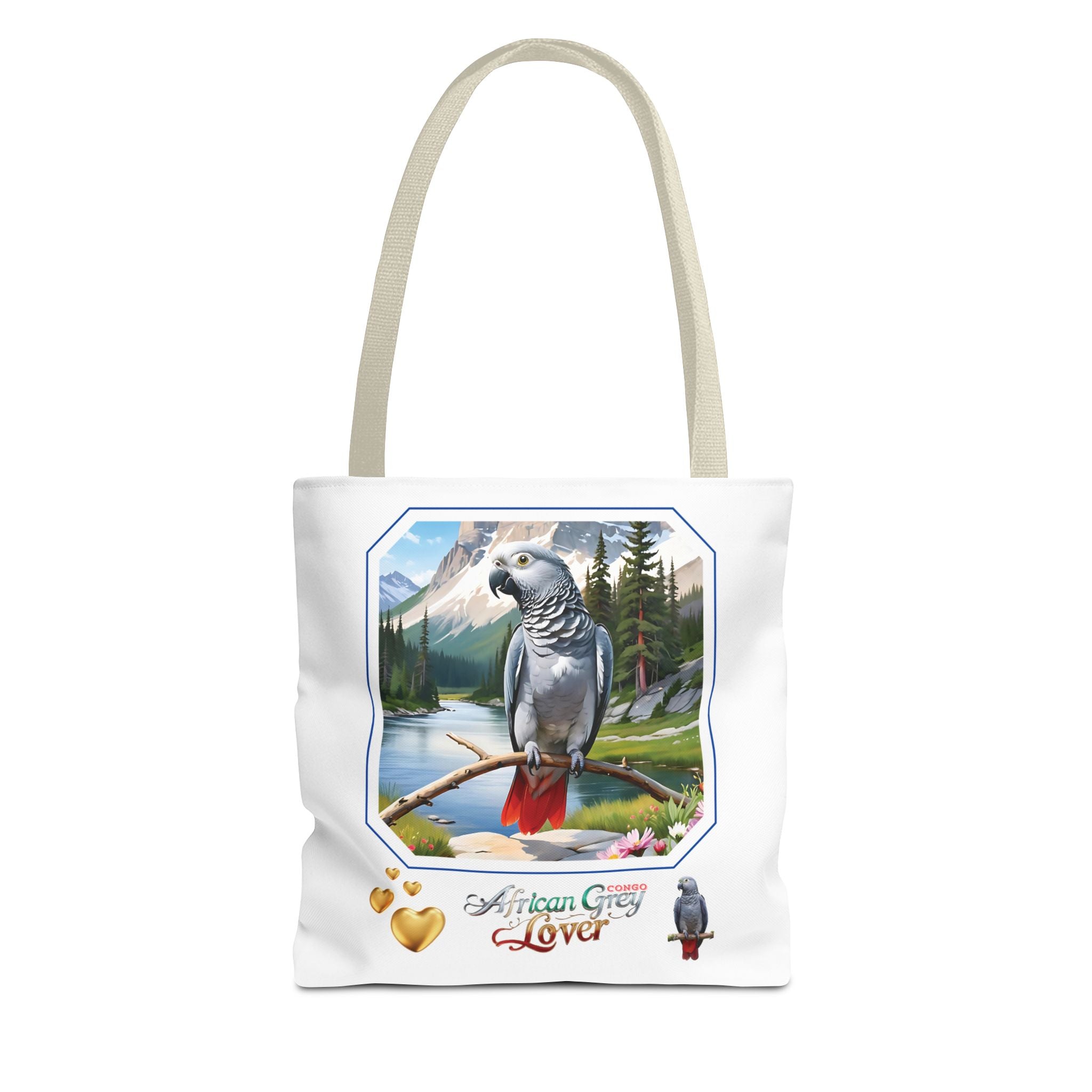 African Grey Parrot Tote Bag