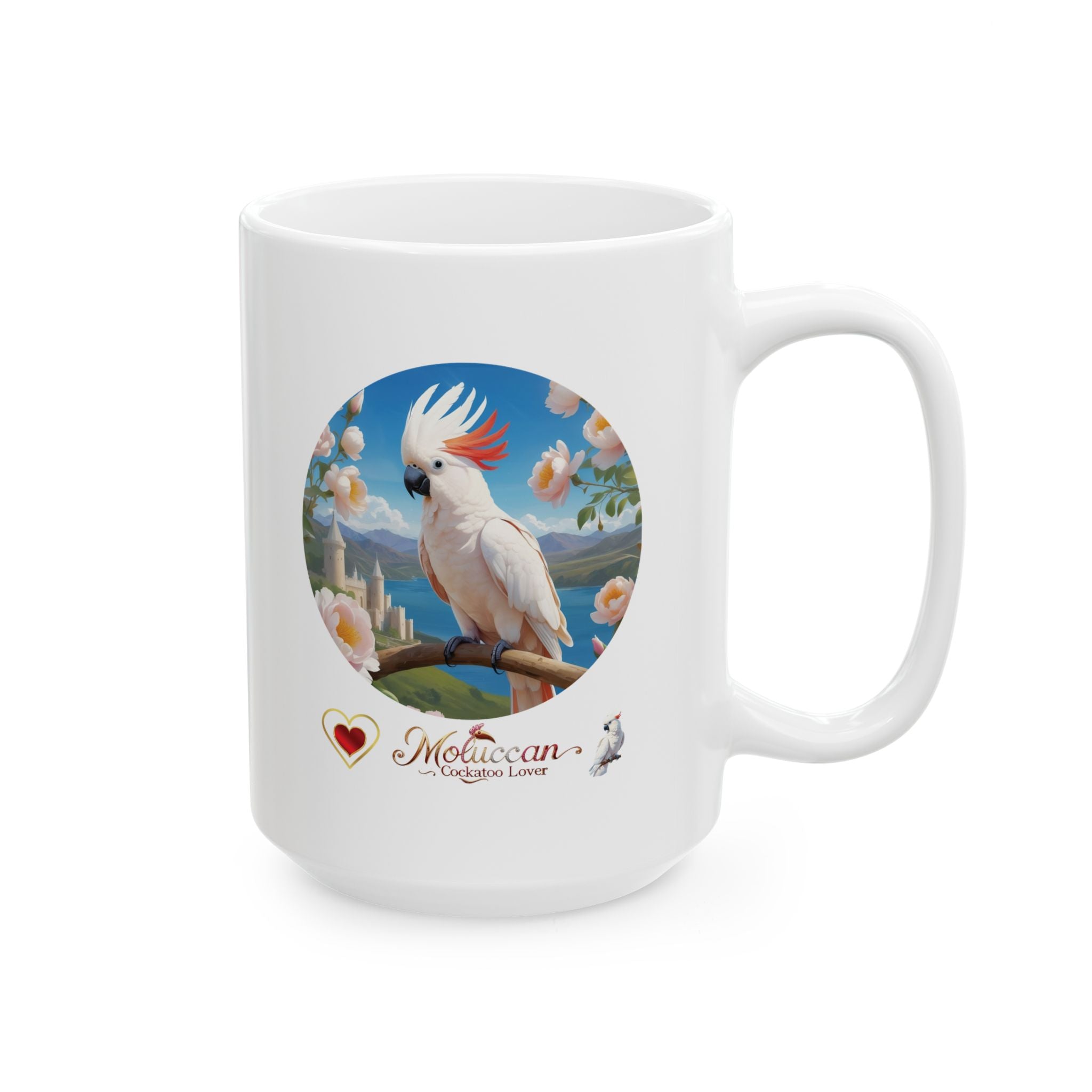 White Moluccan Cockatoo Lover Mug