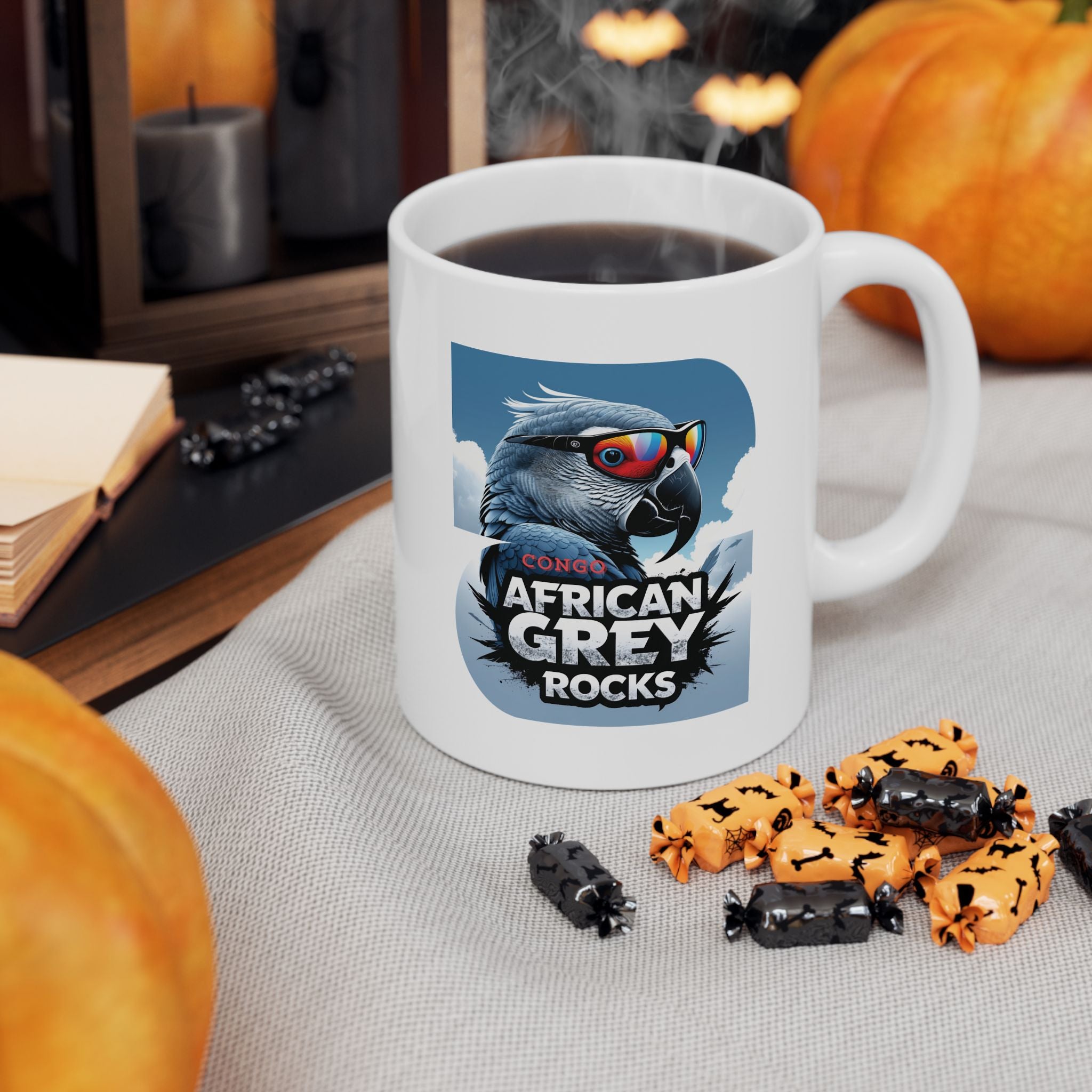 African Grey Rocks Ceramic Mug