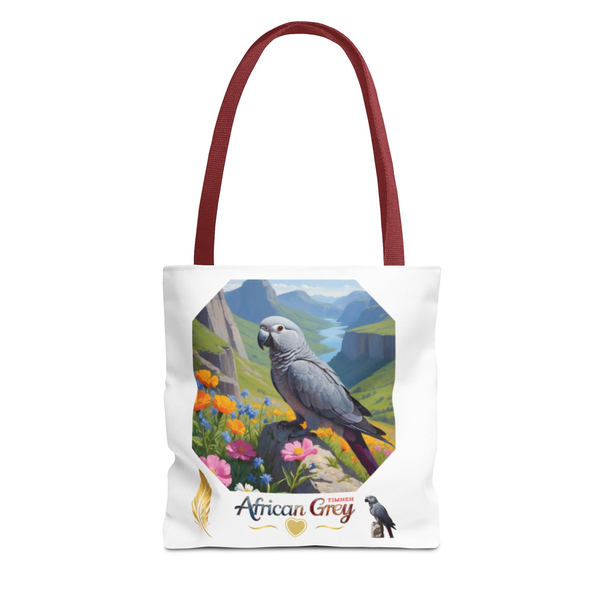 African Grey Timneh Valley Tote Bag