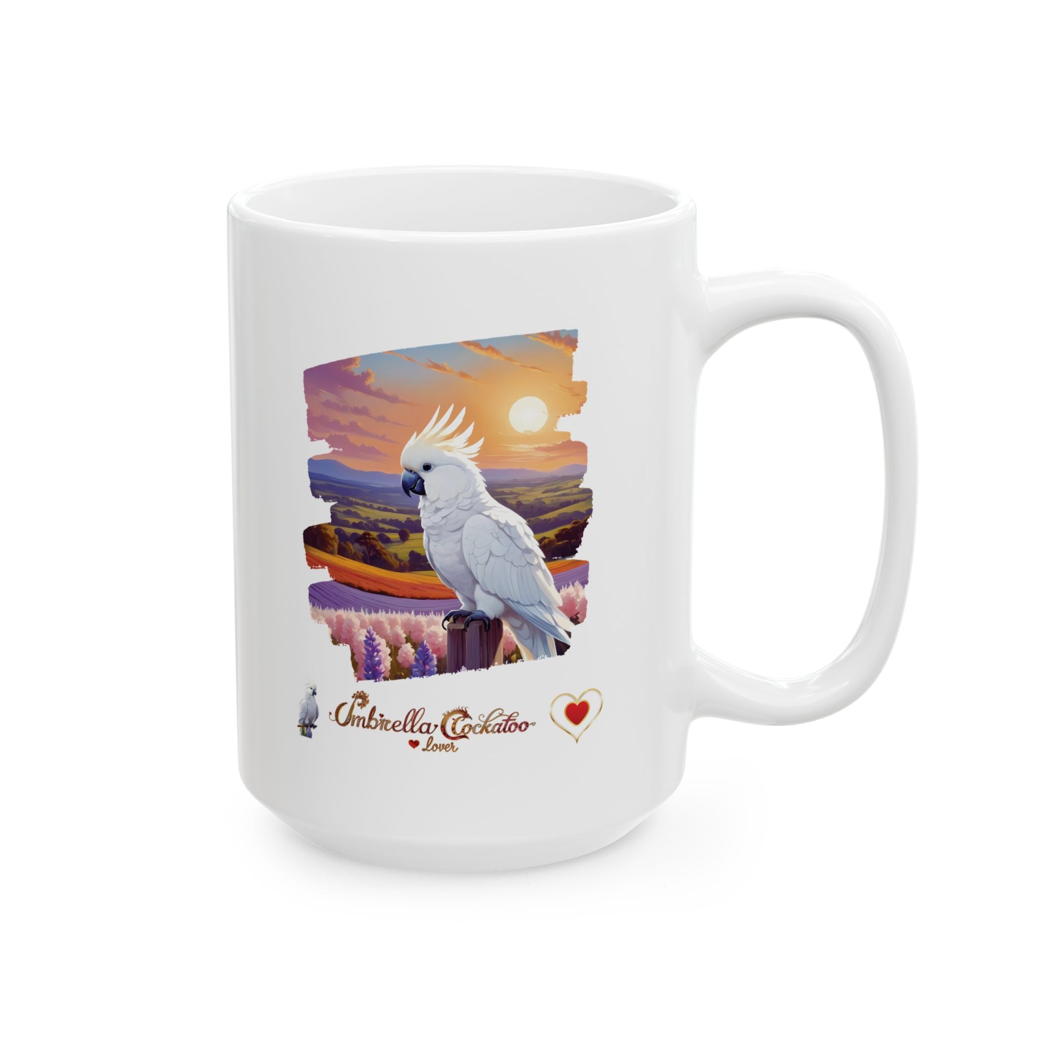 Umbrella Cockatoo Lover Wildflower Mug