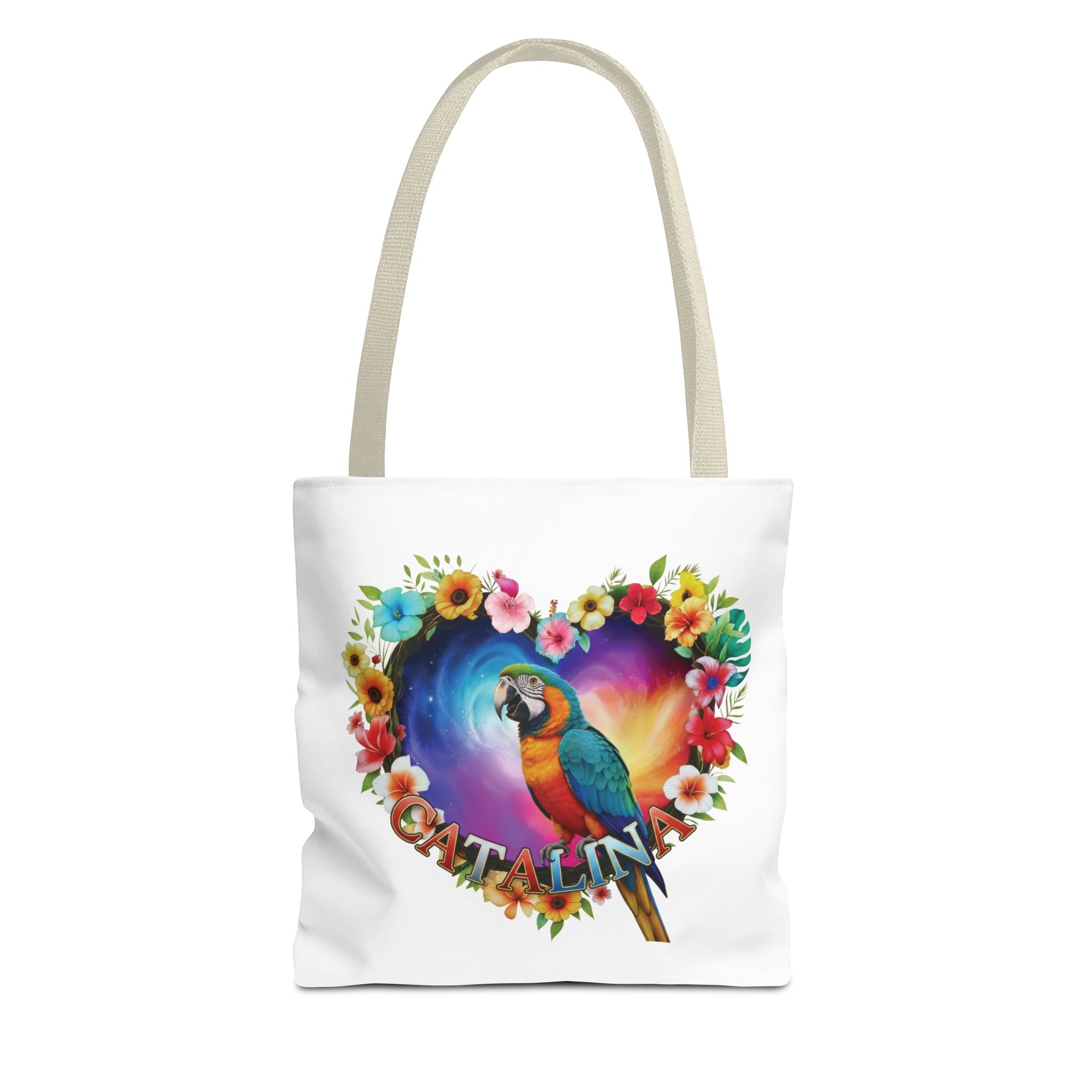 Catalina Floral Parrot Tote Bag