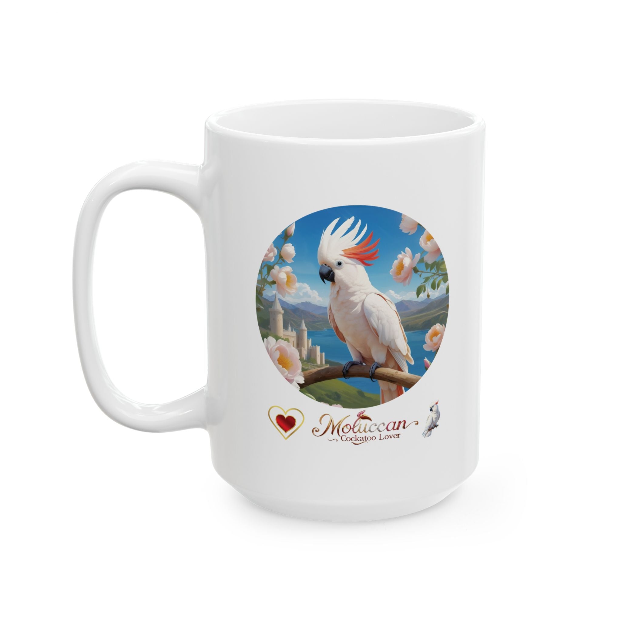 White Moluccan Cockatoo Lover Mug