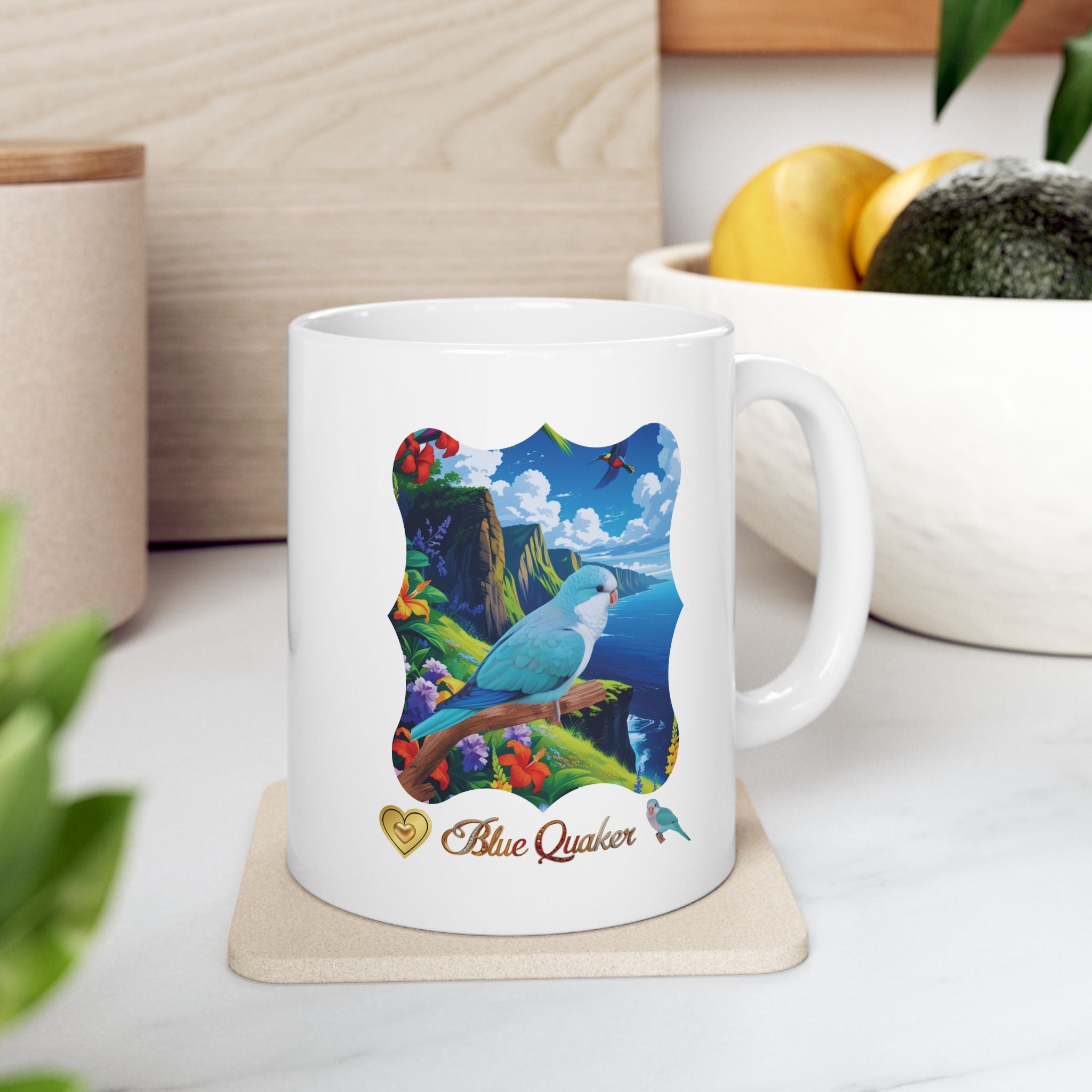 Blue Quaker Lake Scenic Mug