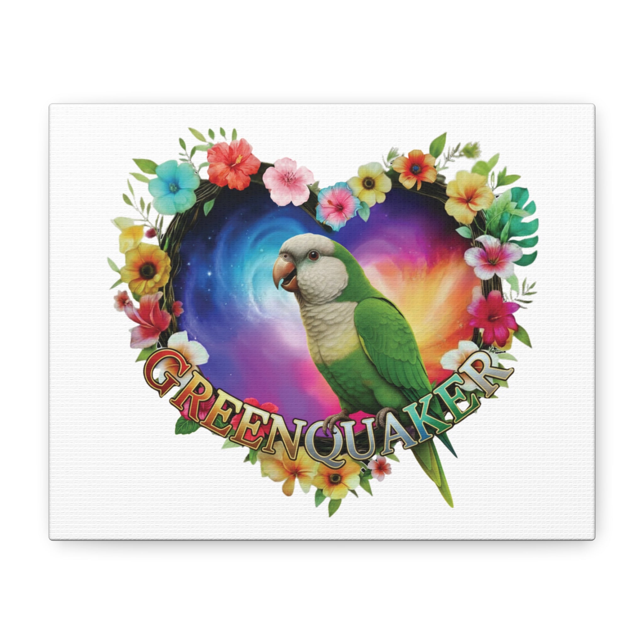 Green Quaker Parrot Wall-Hanging