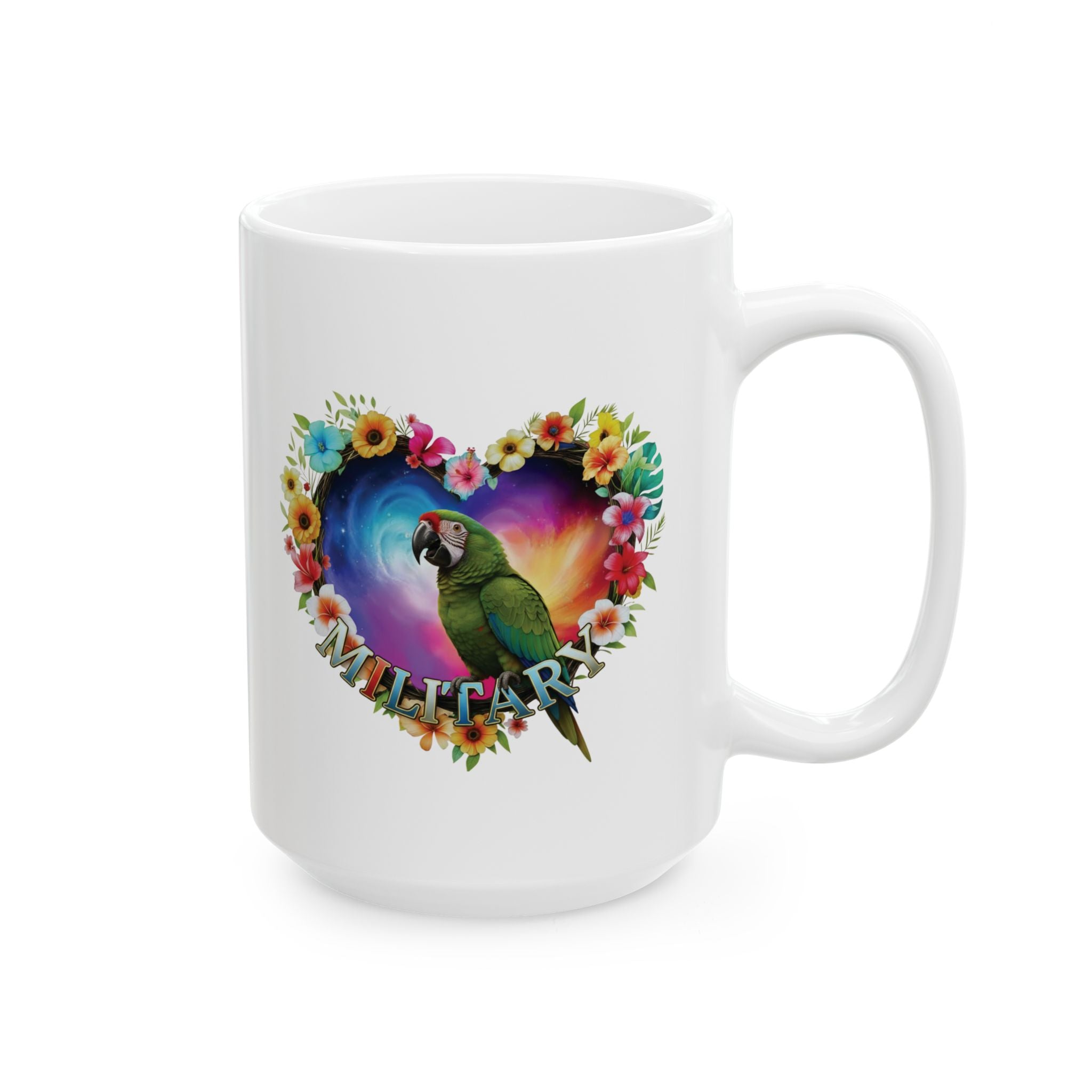 Green Military Bird Mug