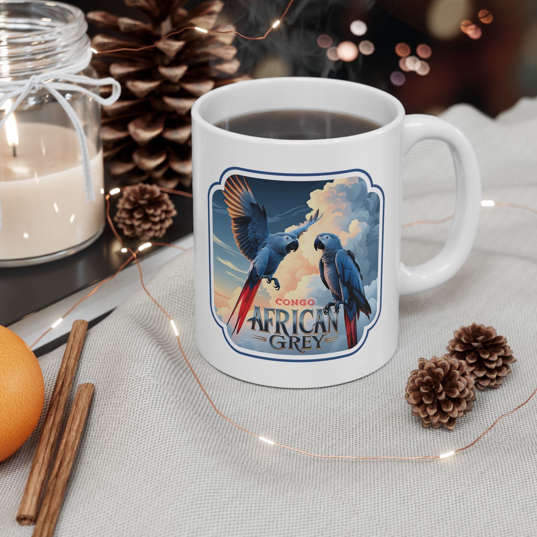 African Grey Lover Ceramic Mug