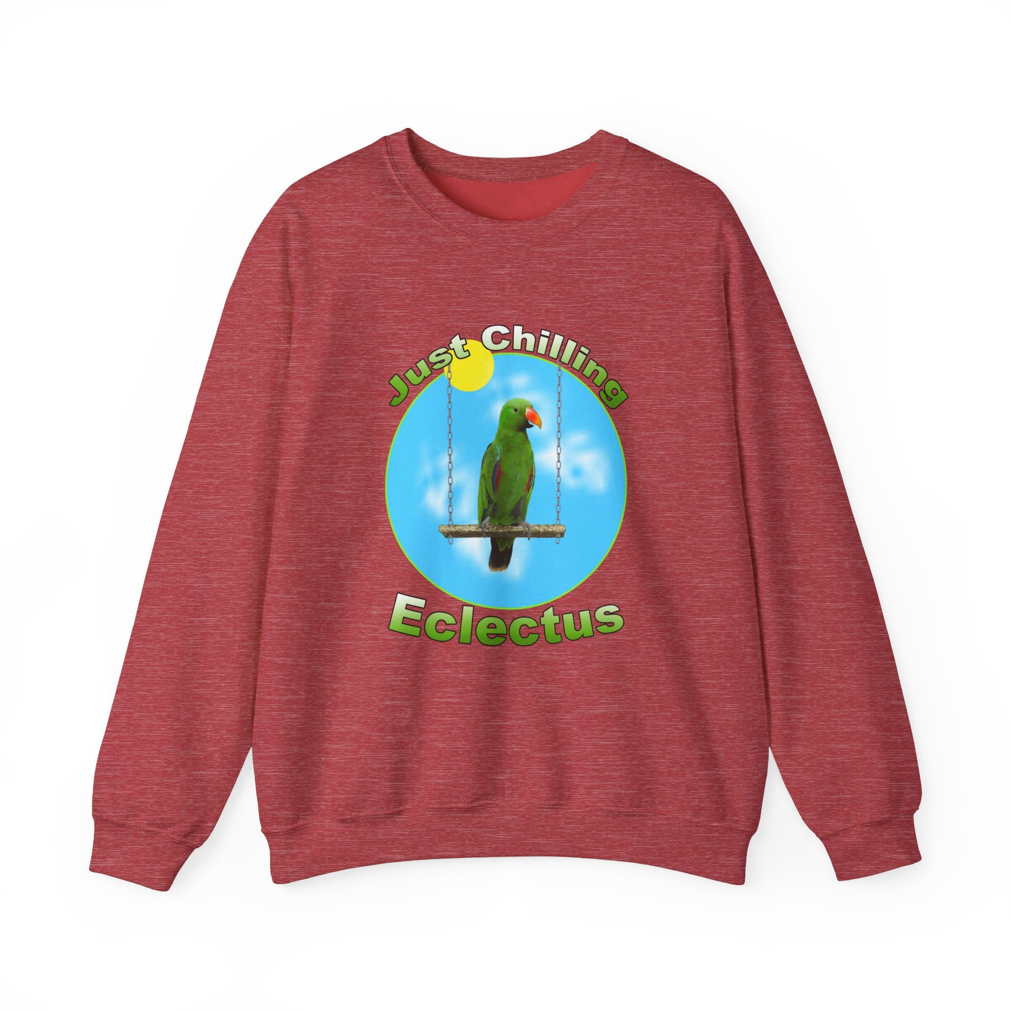 Just Chilling Swing Green Eclectus Sweatshirt