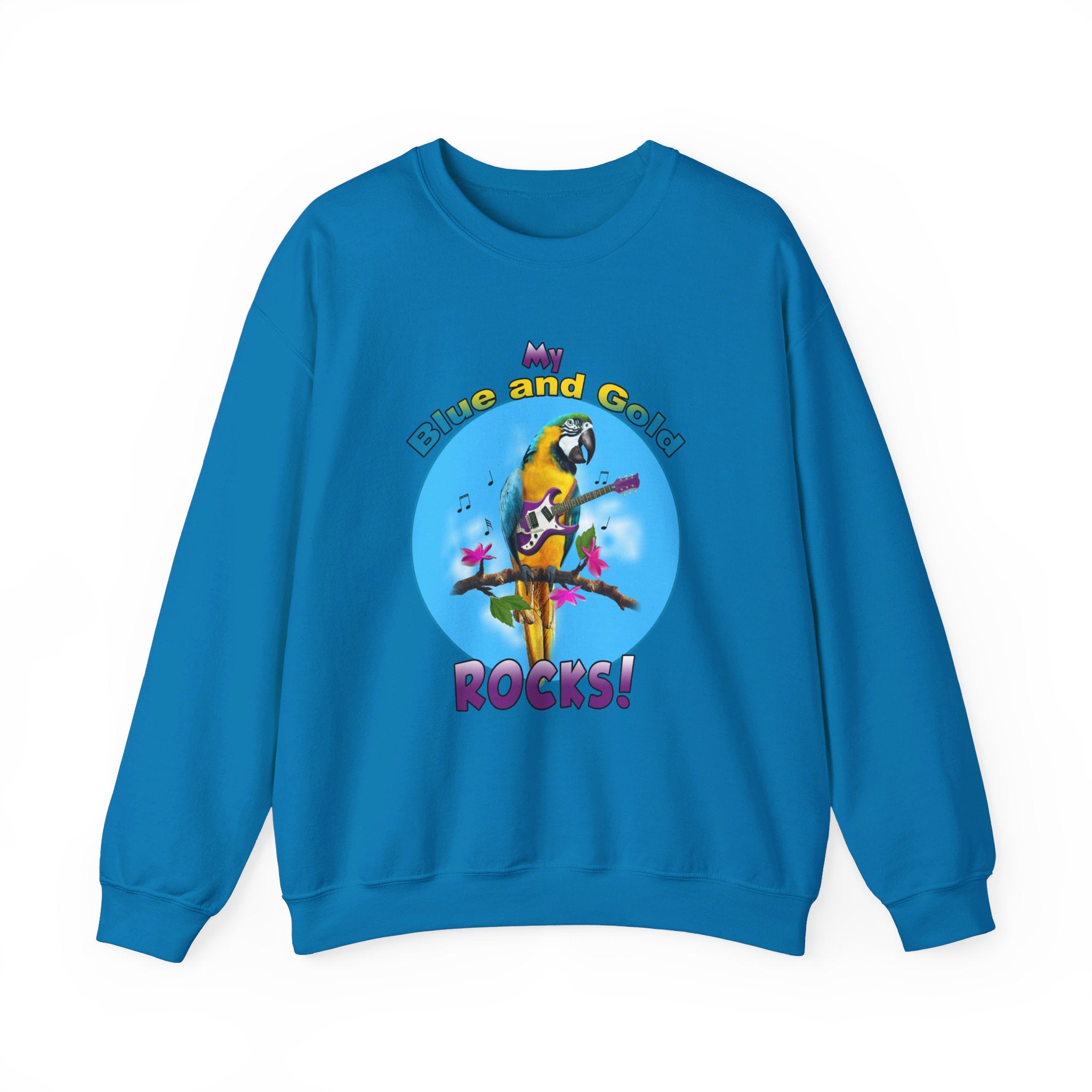 My Blue And Gold Rocks Guitar Sweatshirt