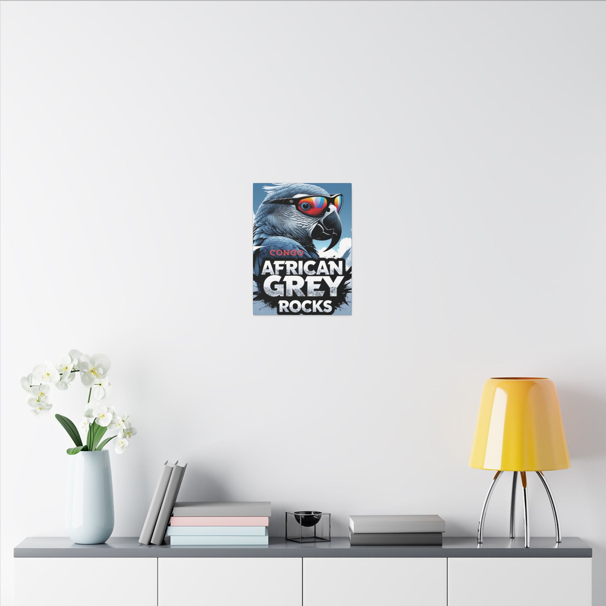 African Grey Rocks Canvas Wall Hangings
