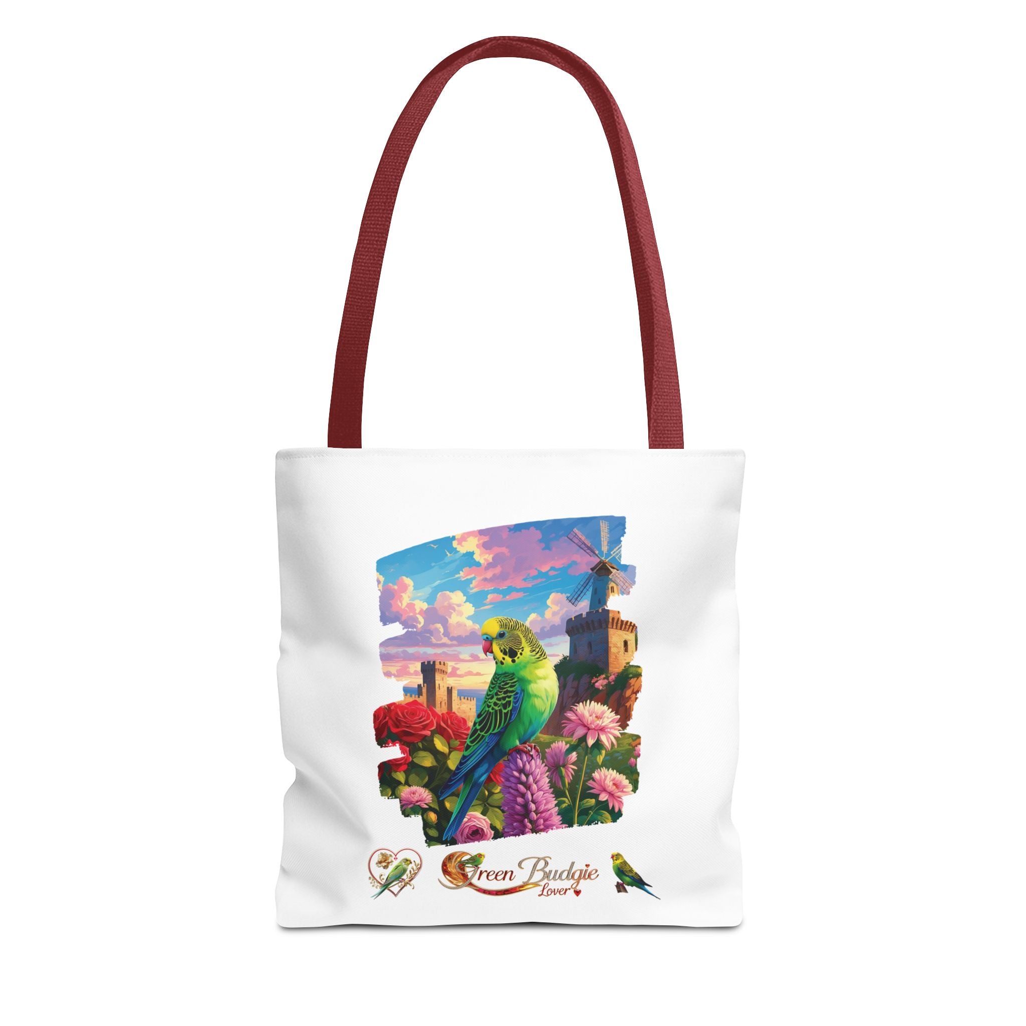 Green Budgie Lover Tote Bag