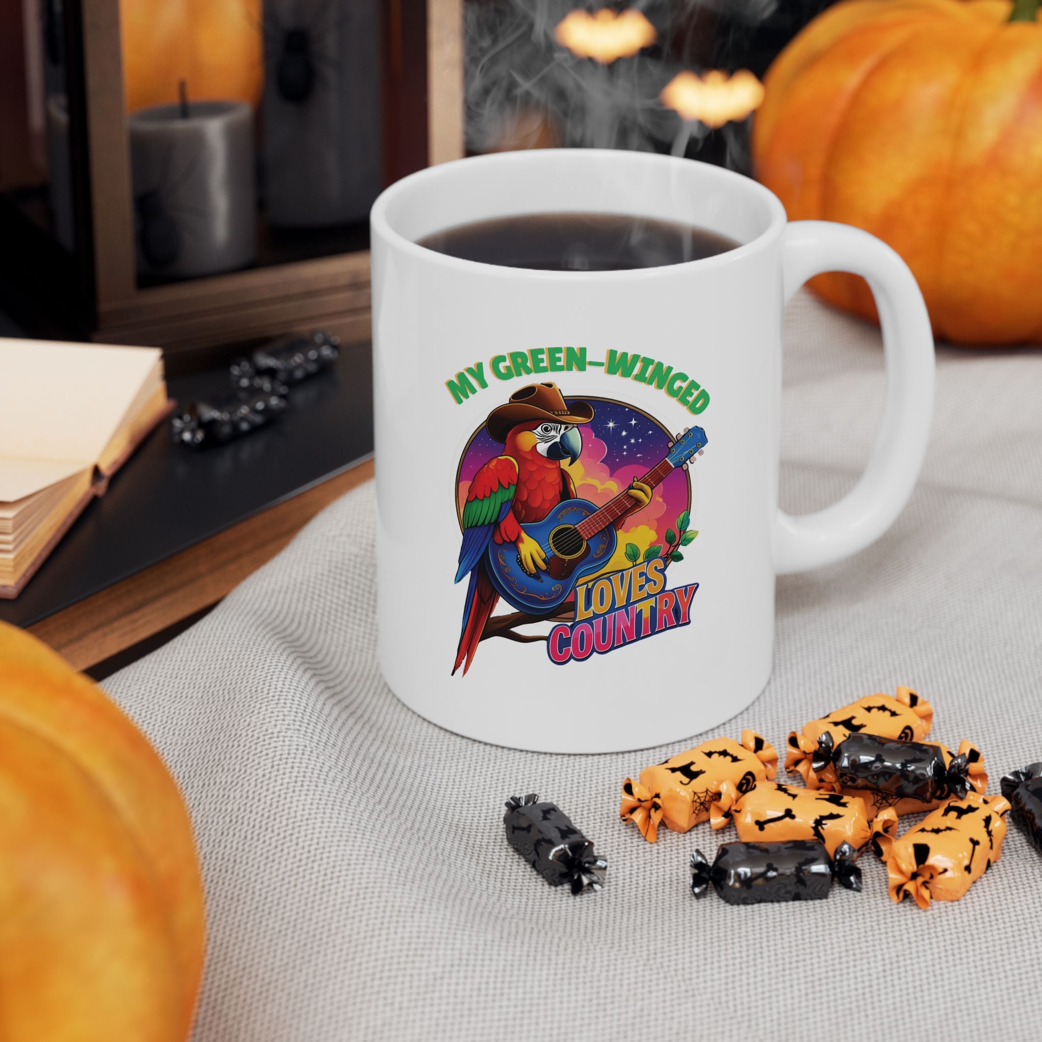 Green-Winged Loves Country Mug