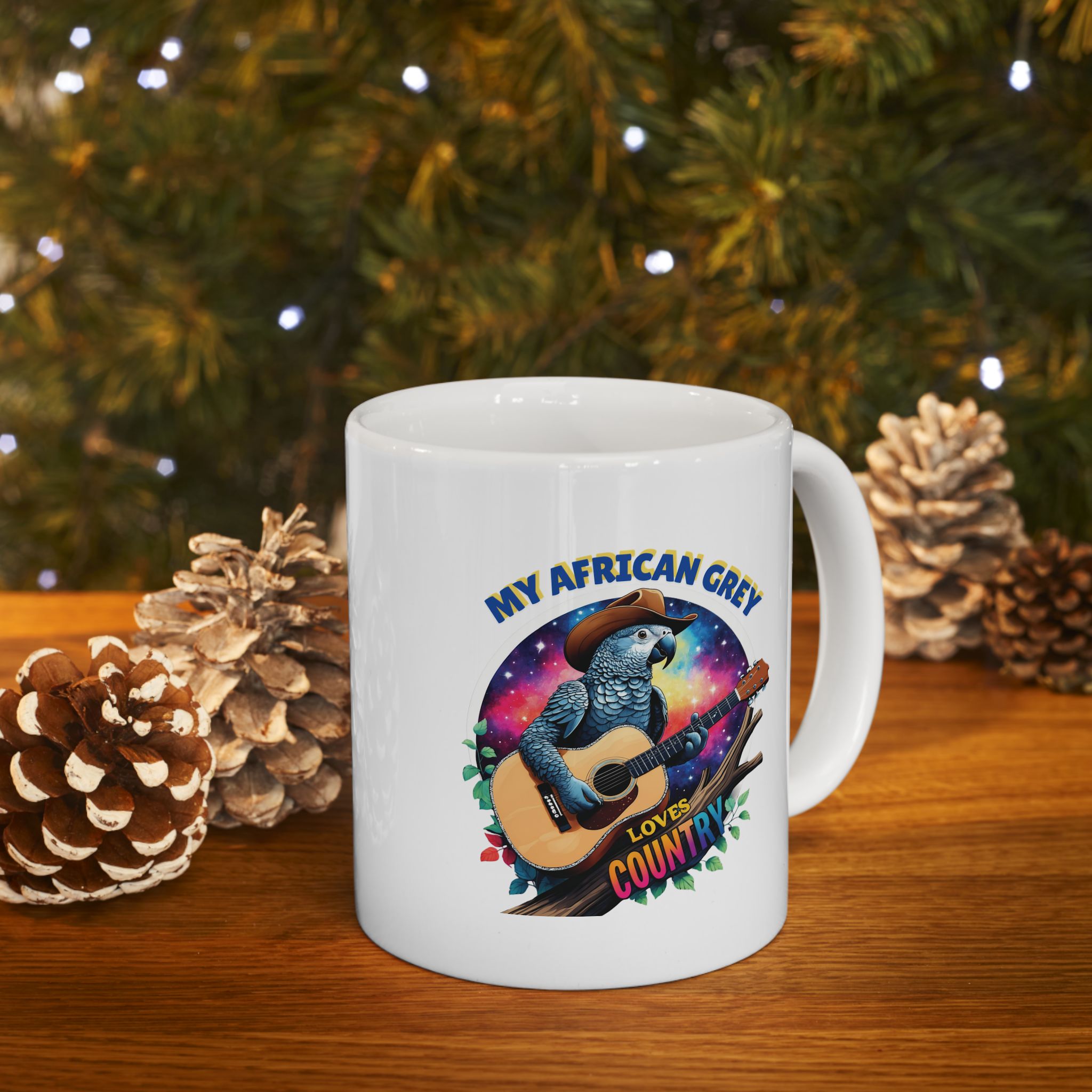 African Grey Love Country Ceramic Mug