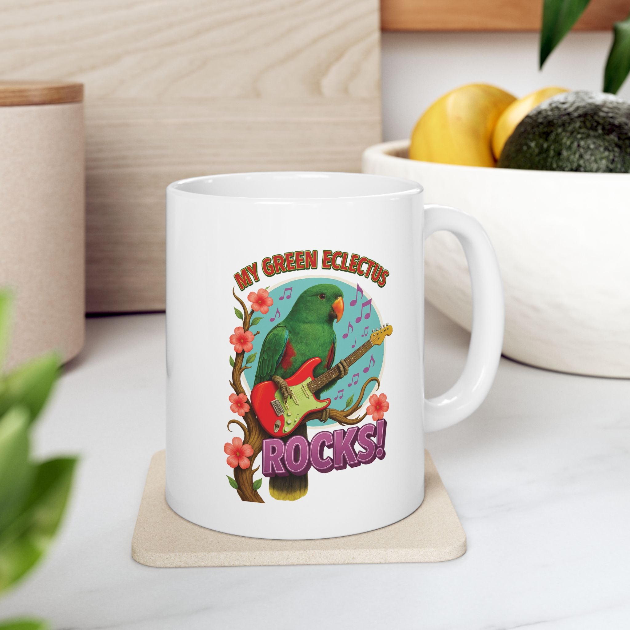 Green Eclectus Mug