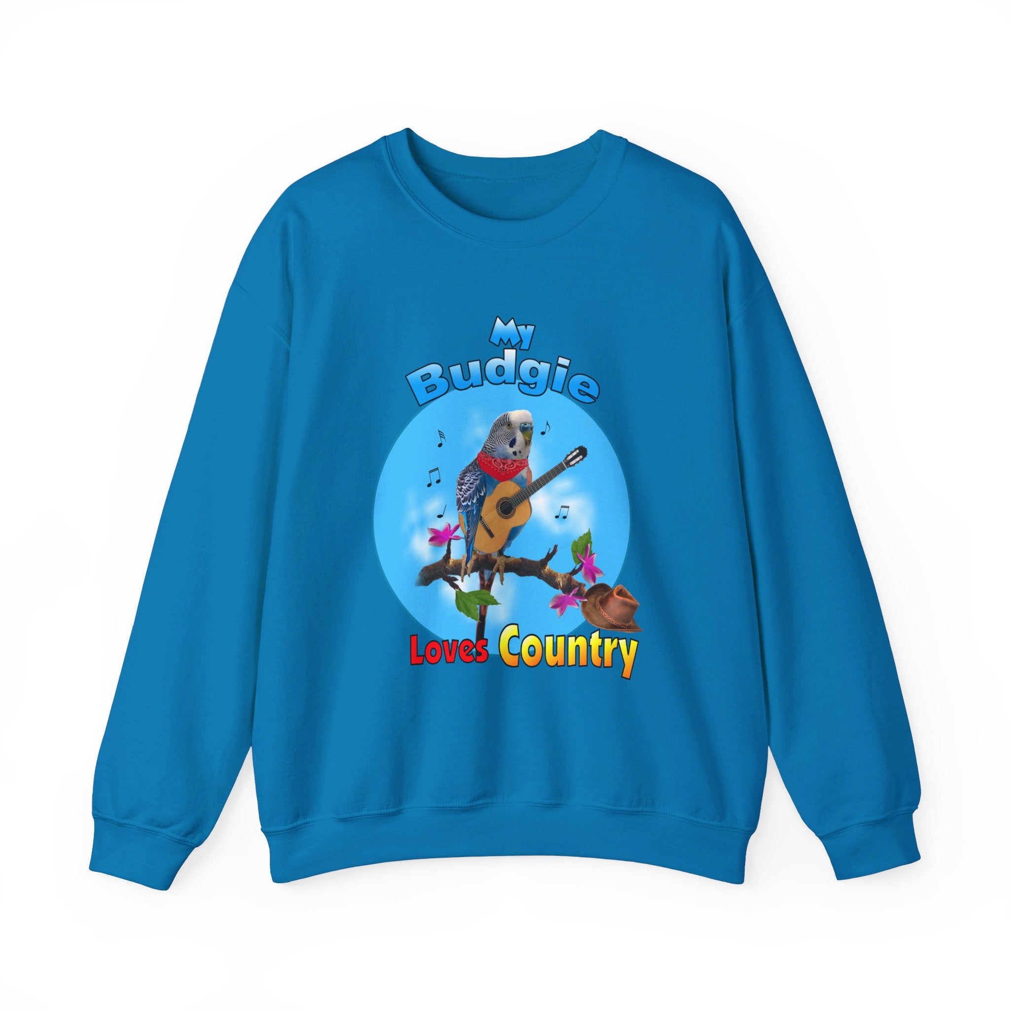 My Blue Budgie Loves Country Sweatshirt