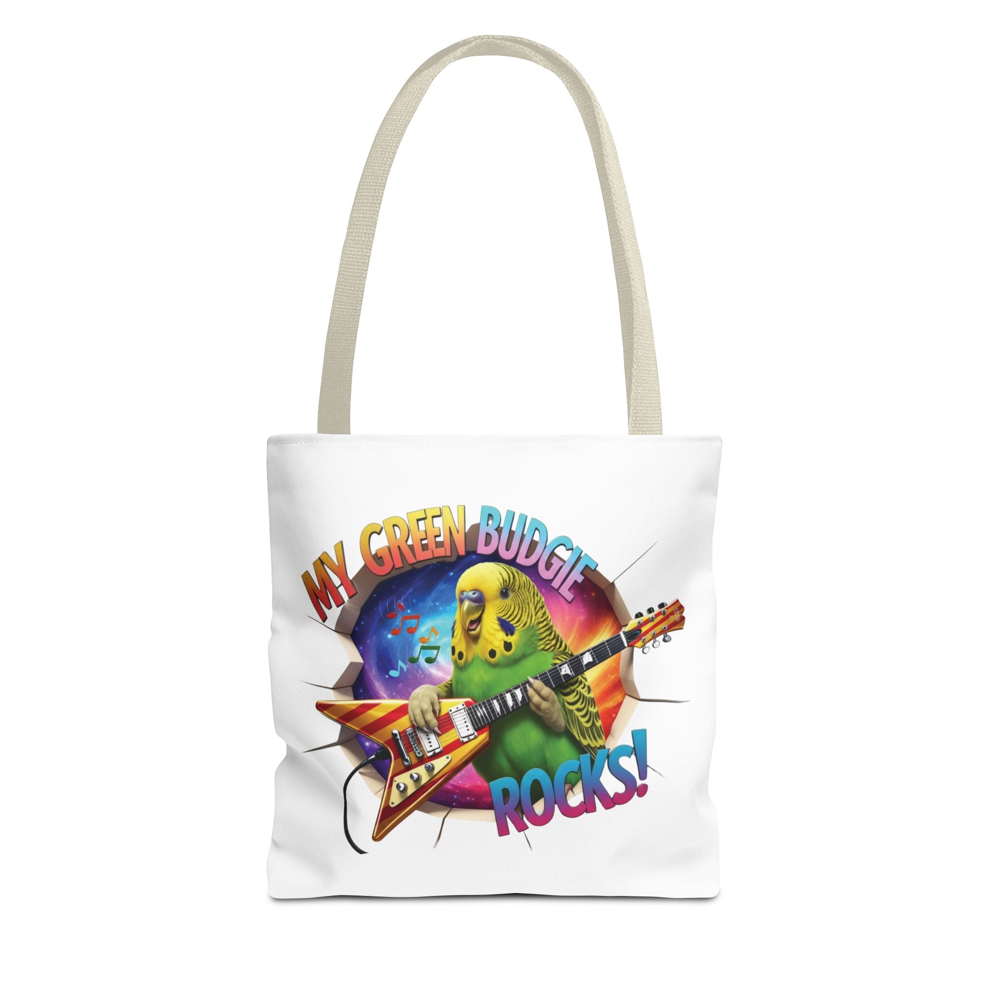 Green Budgie Rocks Tote Bag