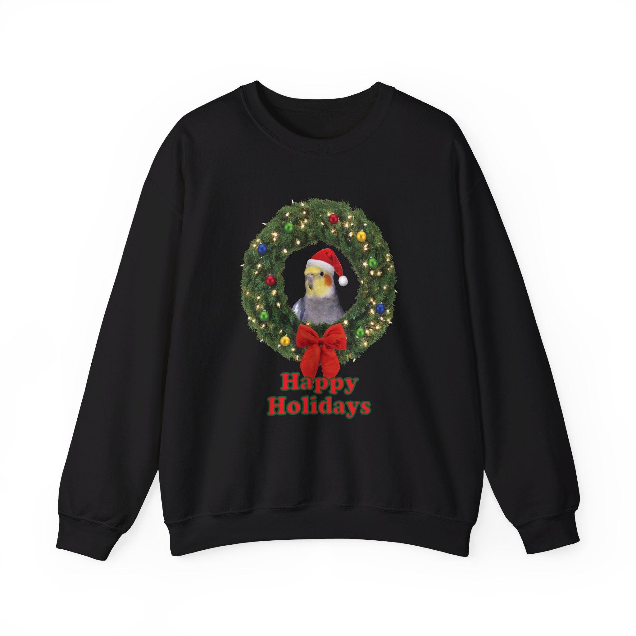 Happy Christmas Holidays Cockatiel Sweatshirt