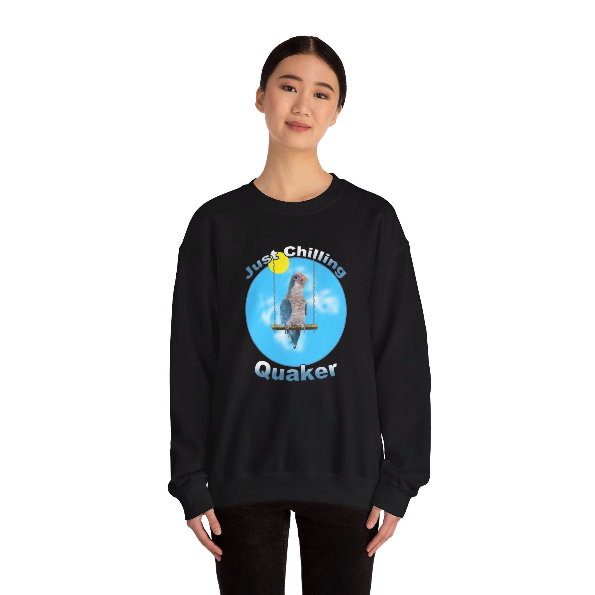 Just Chilling Swing Blue Quaker Sweatshirt