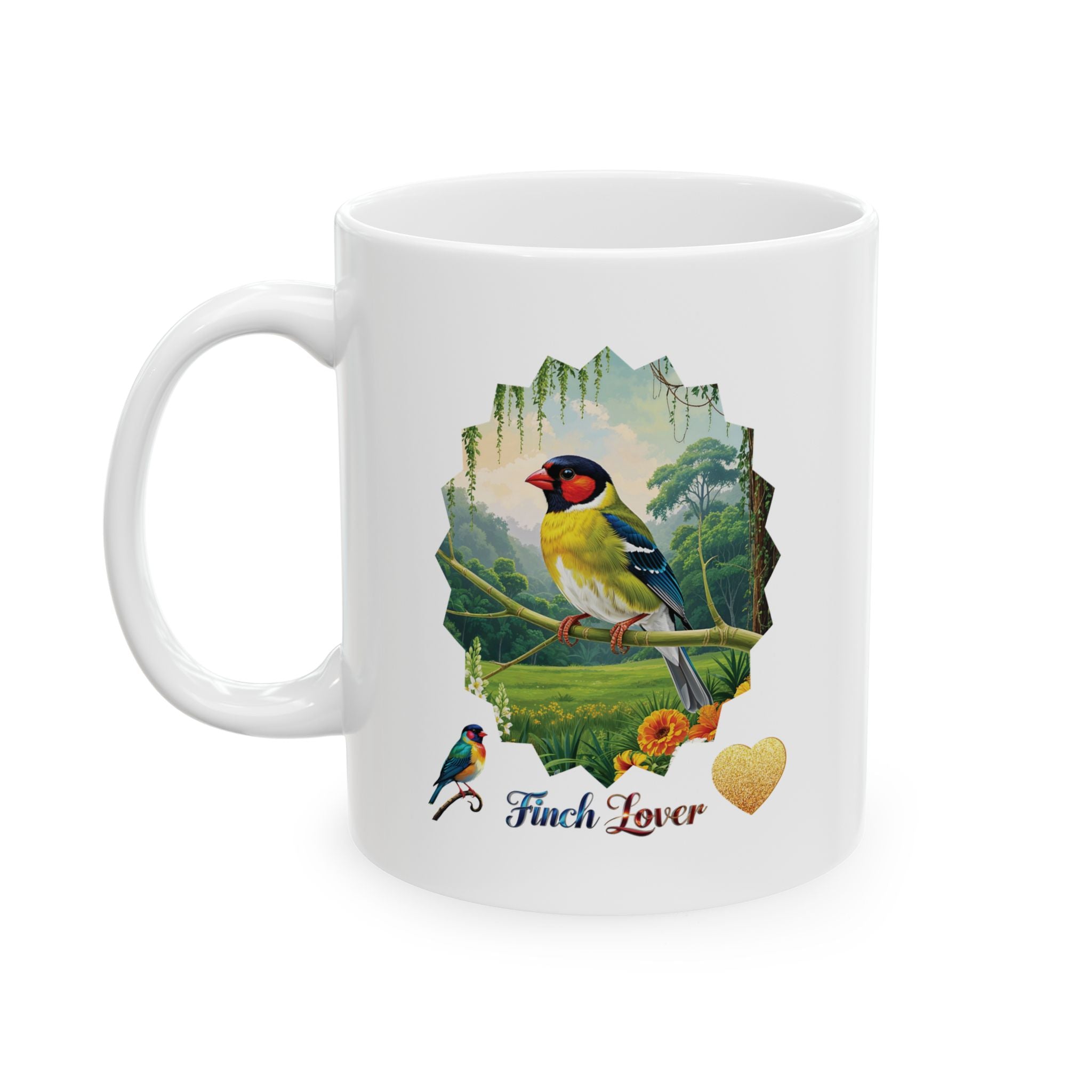 Finch Lover Nature Scenic Mug