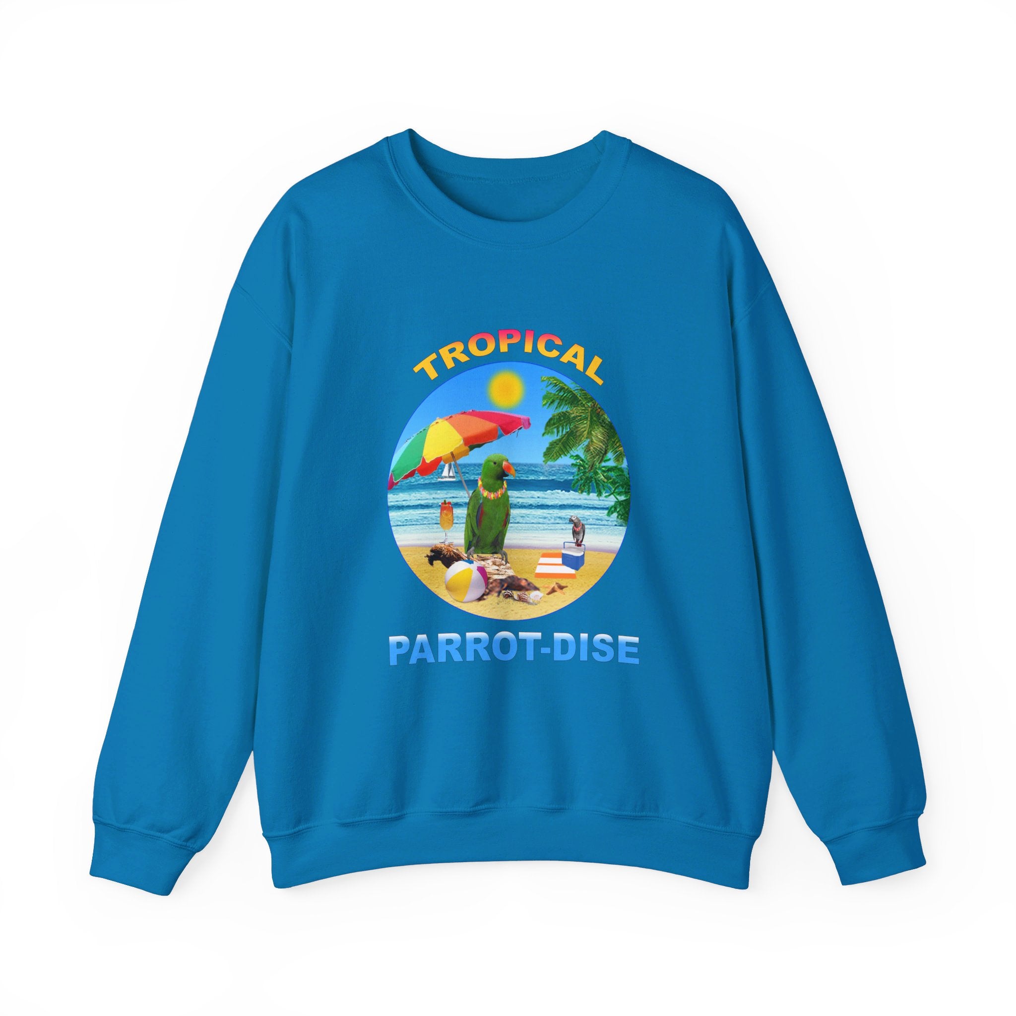 Tropical Parrot-Dise Green Eclectus Sweatshirt