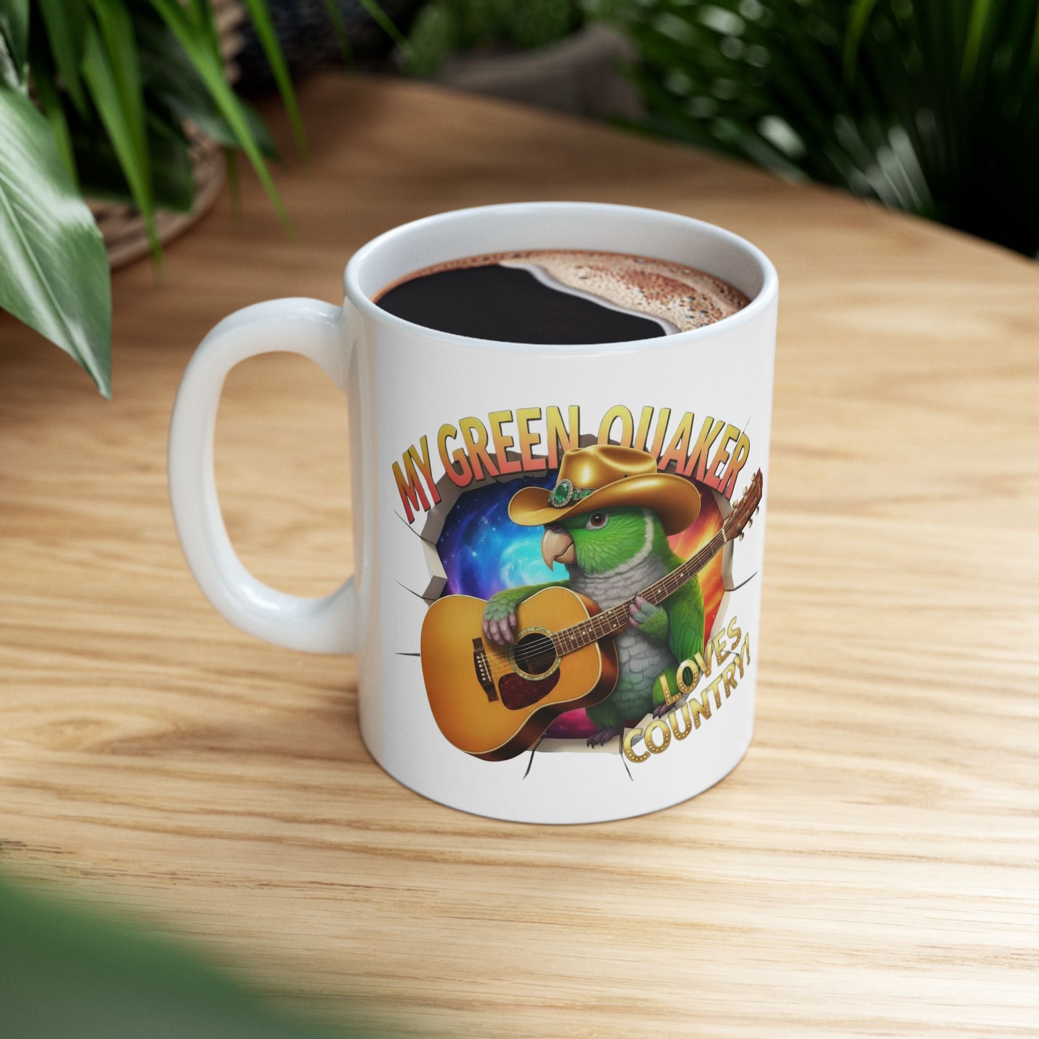 Green Quaker Loves Country Mug