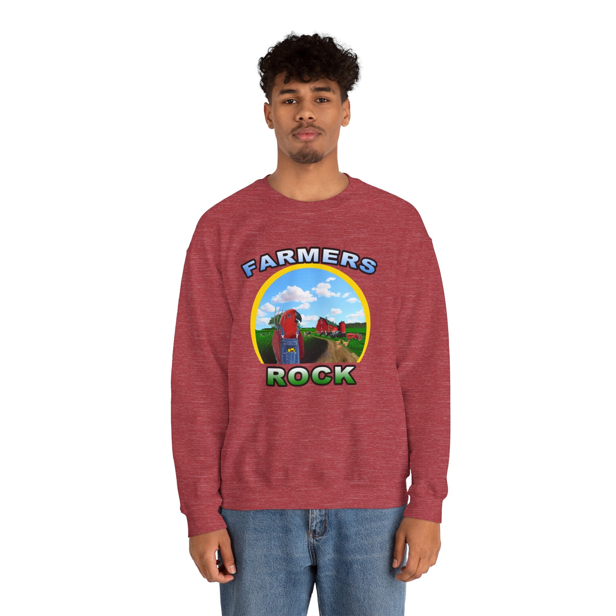 Farmers Rock Red Eclectus Sweatshirt