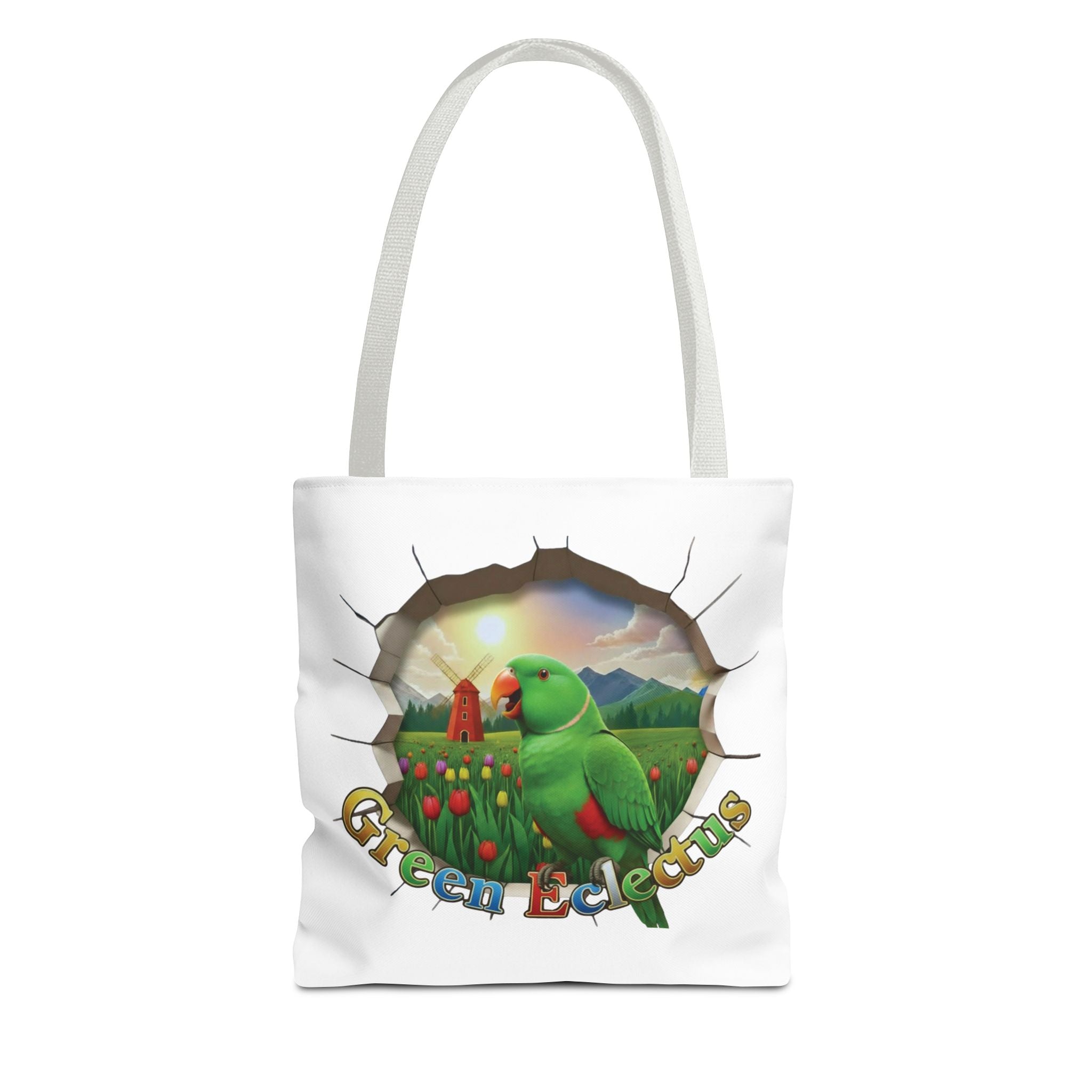 Green Eclectus Breakthrough Tote Bag