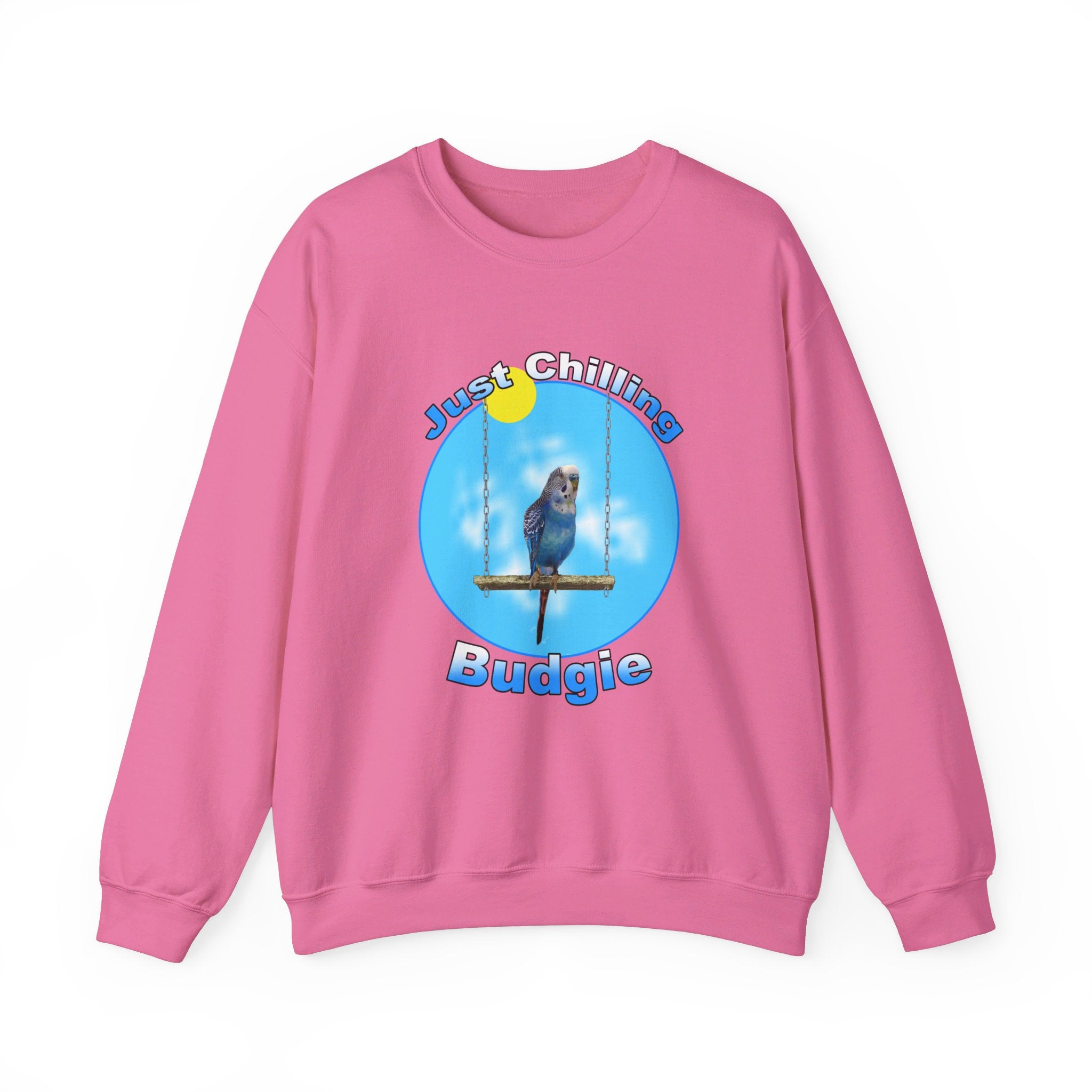 Just Chilling Swing Blue Budgie Sweatshirt