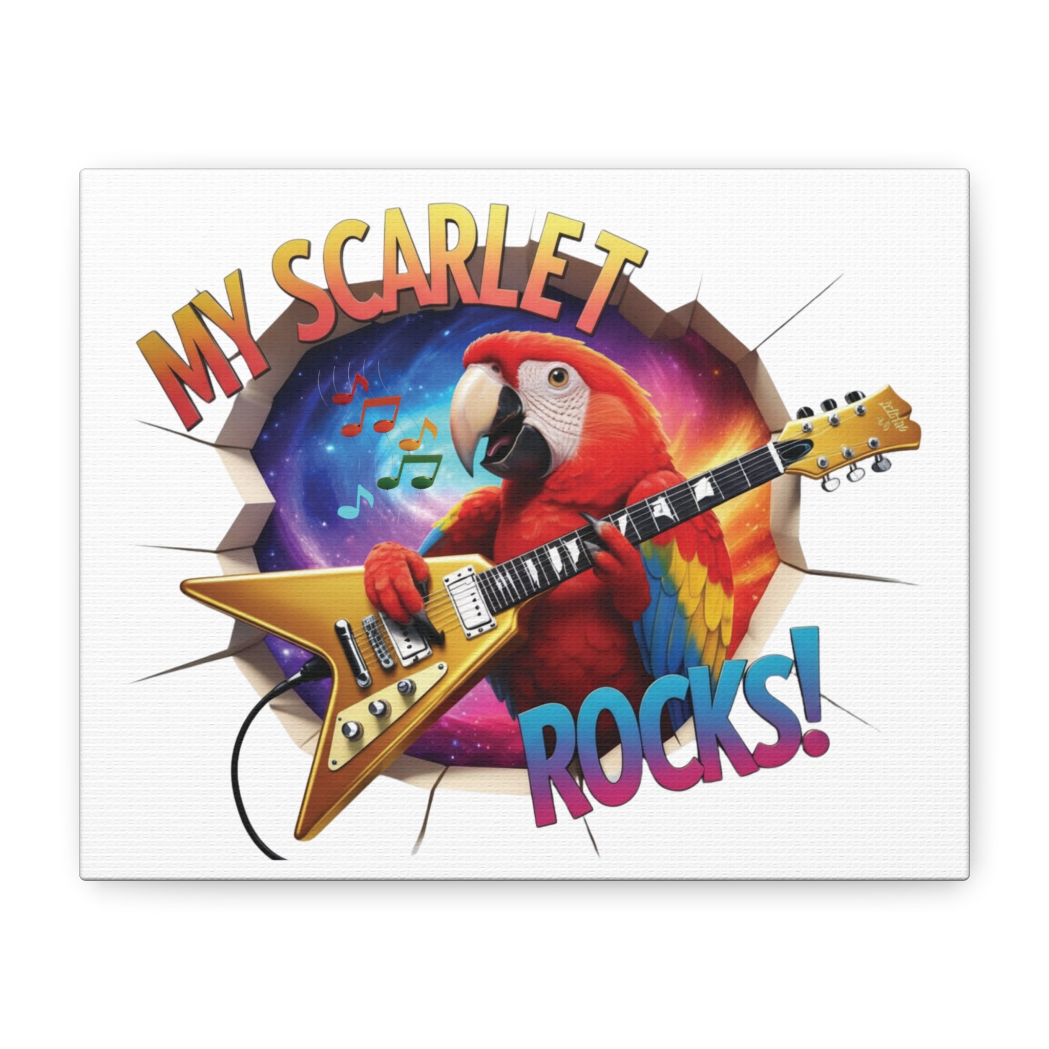 Scarlet Macaw Breakthrough Wall-Hanging