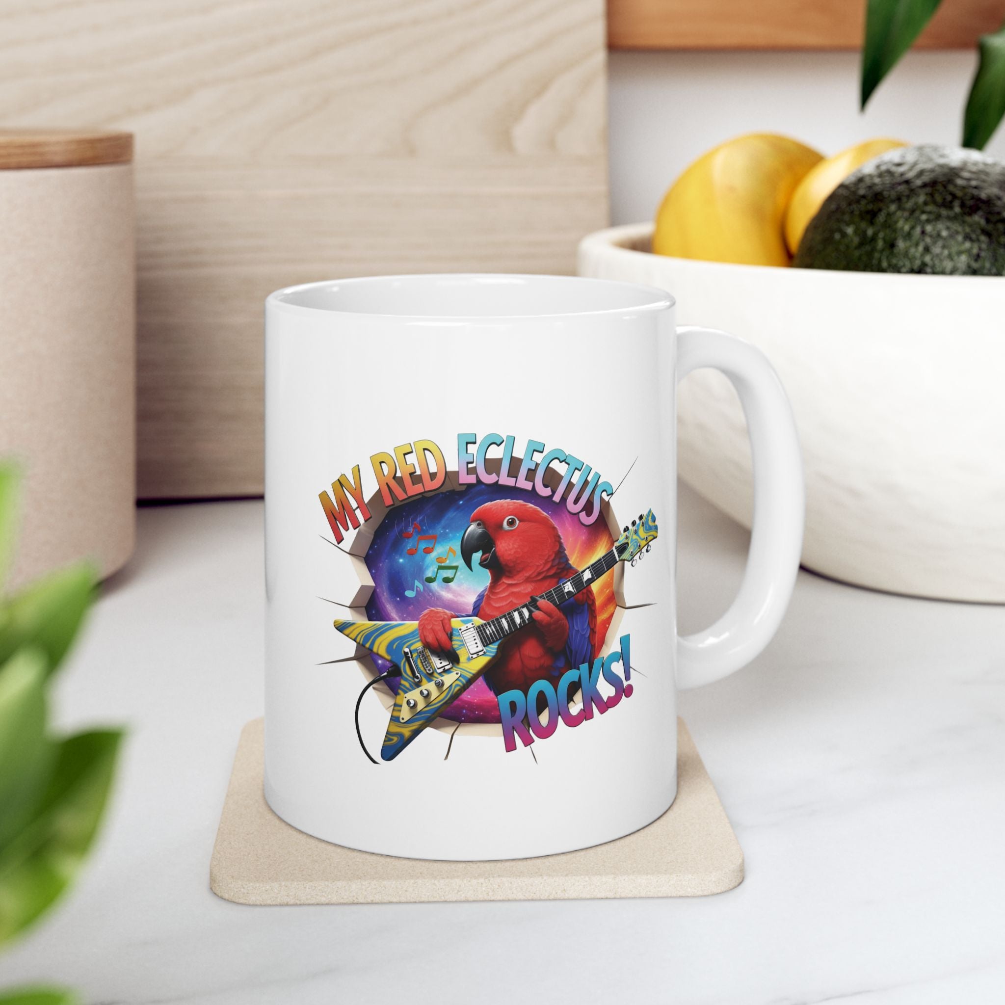 Red Eclectus Rocks Mug