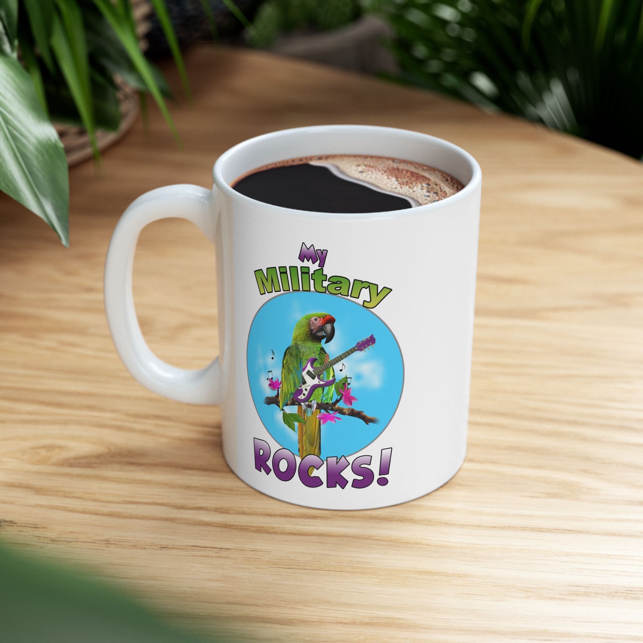 My Military Rocks Guitar Mug