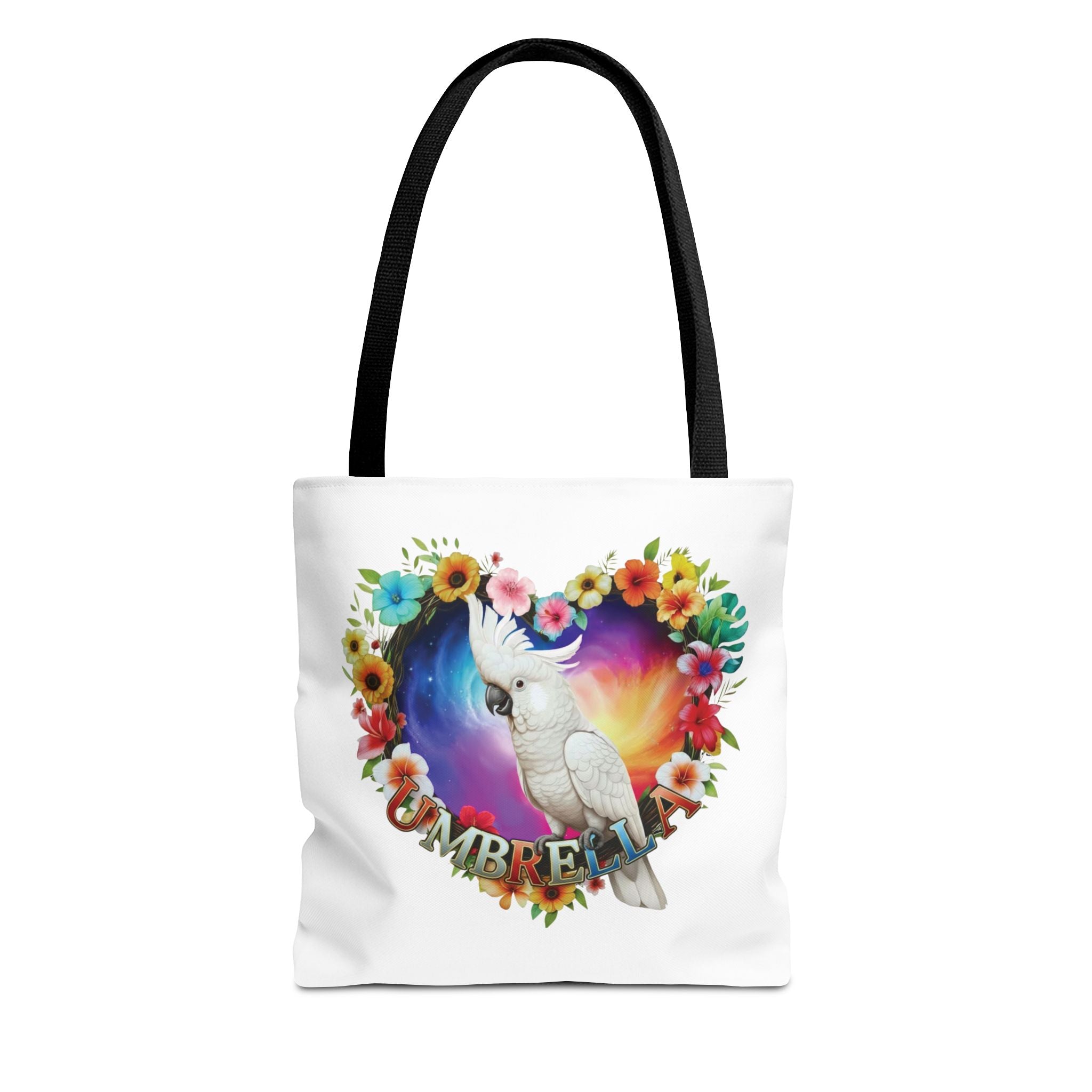 Colorful Umbrella Cockatoo Tote Bag