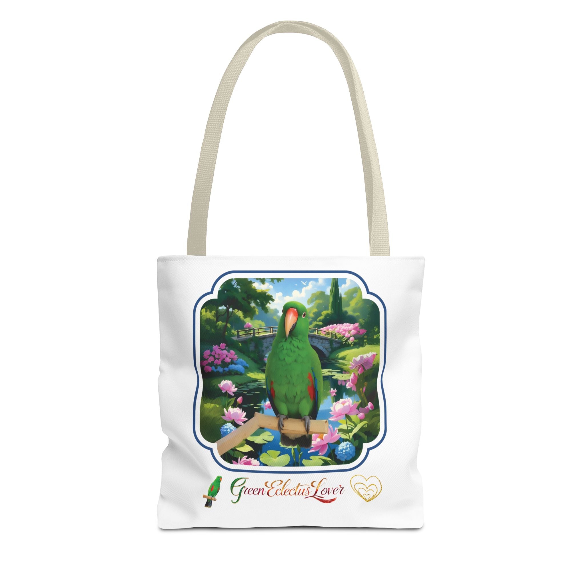 Green Eclectus Tote Bag