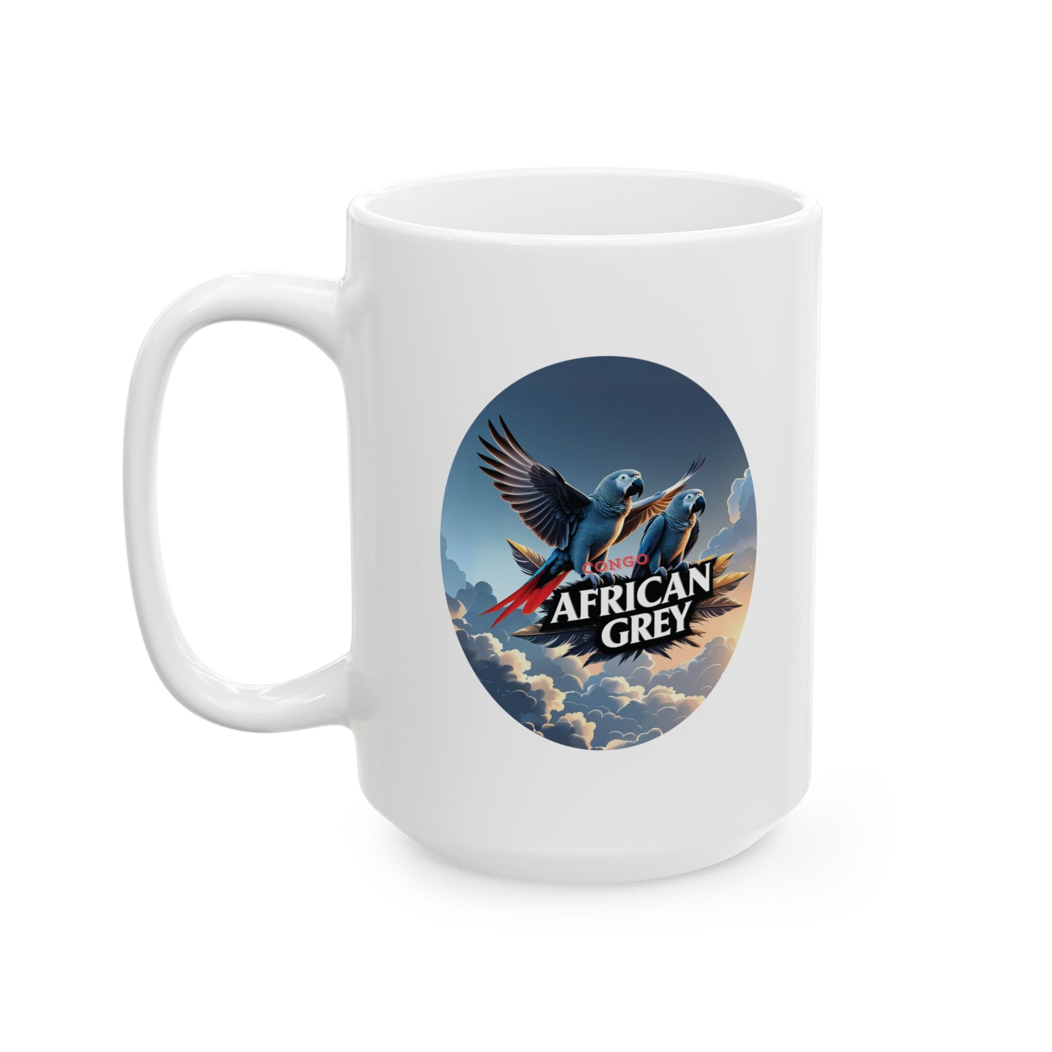 African Grey Congo Ceramic Mug