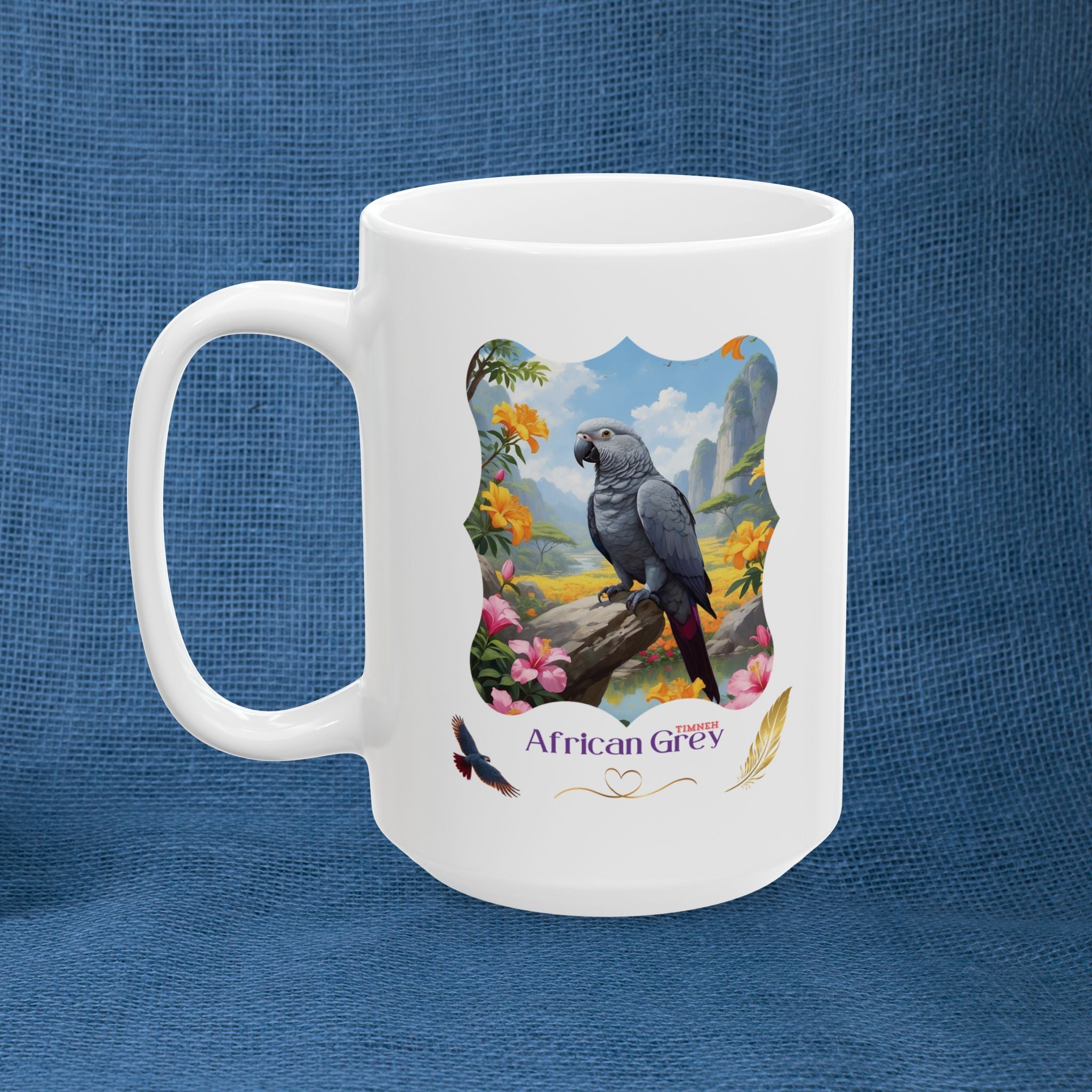 African Grey Timneh Valley Mug