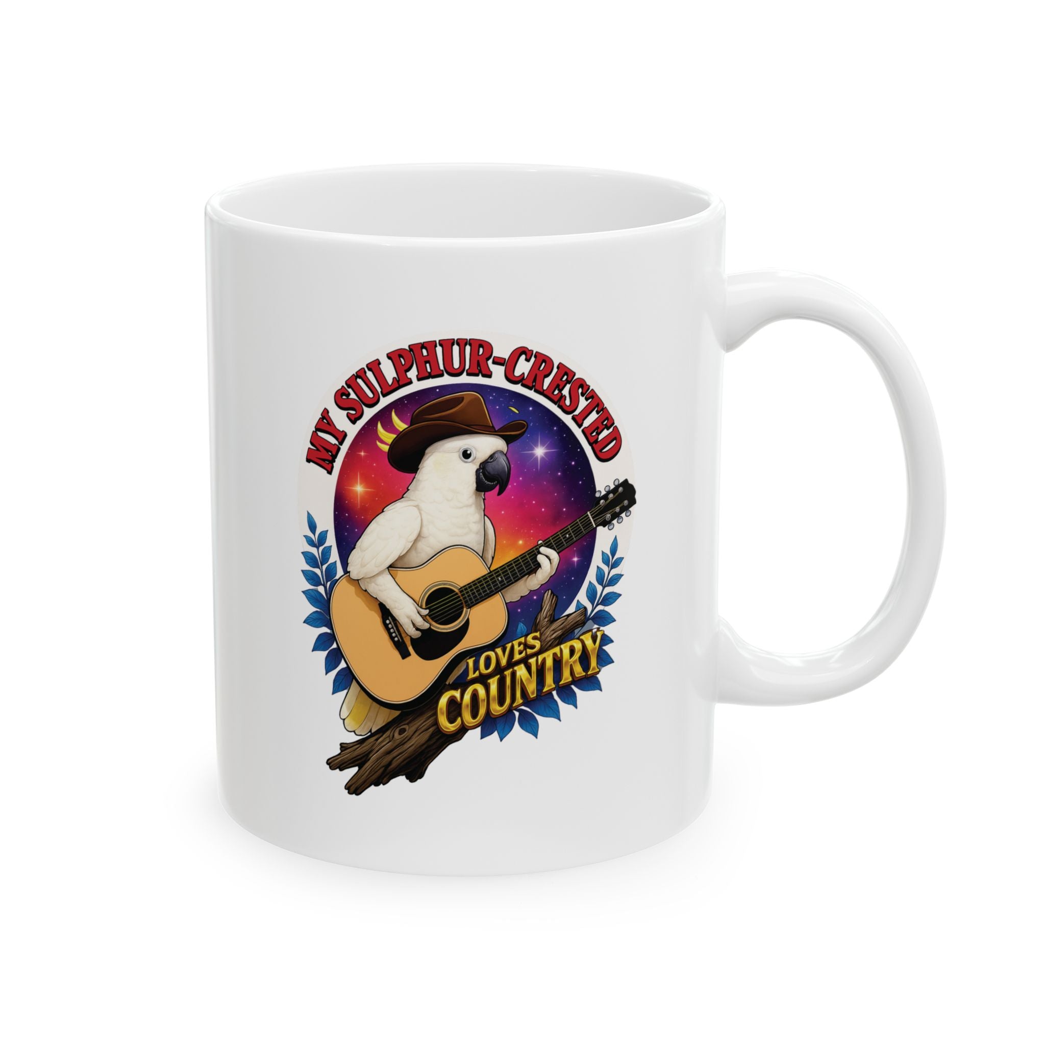 Sulphur-Crested Loves Country Mug